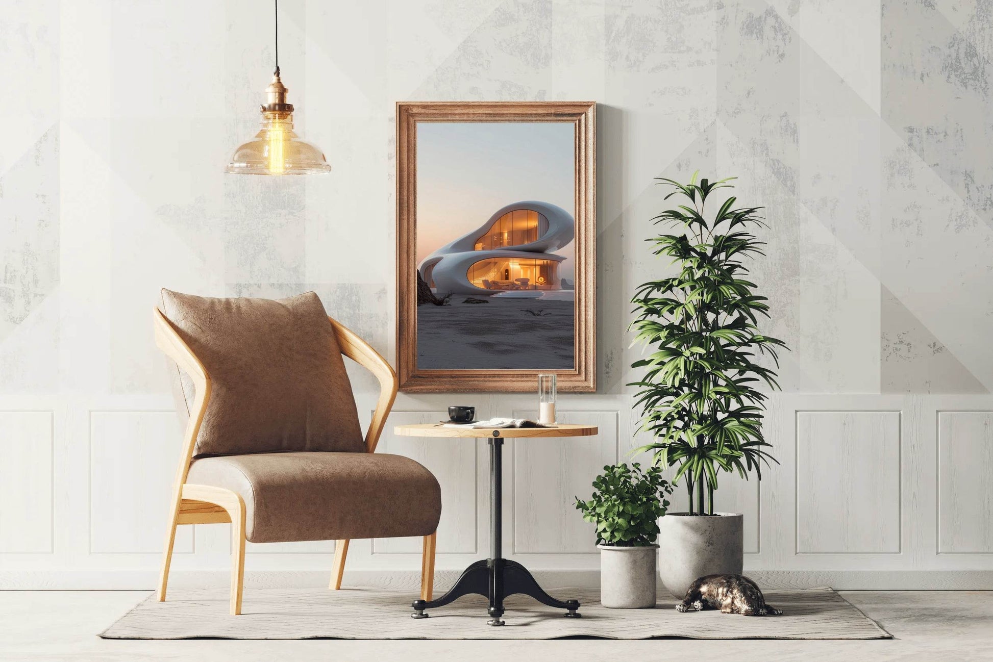 Modern architecture sketch Wall Art - beink online art store