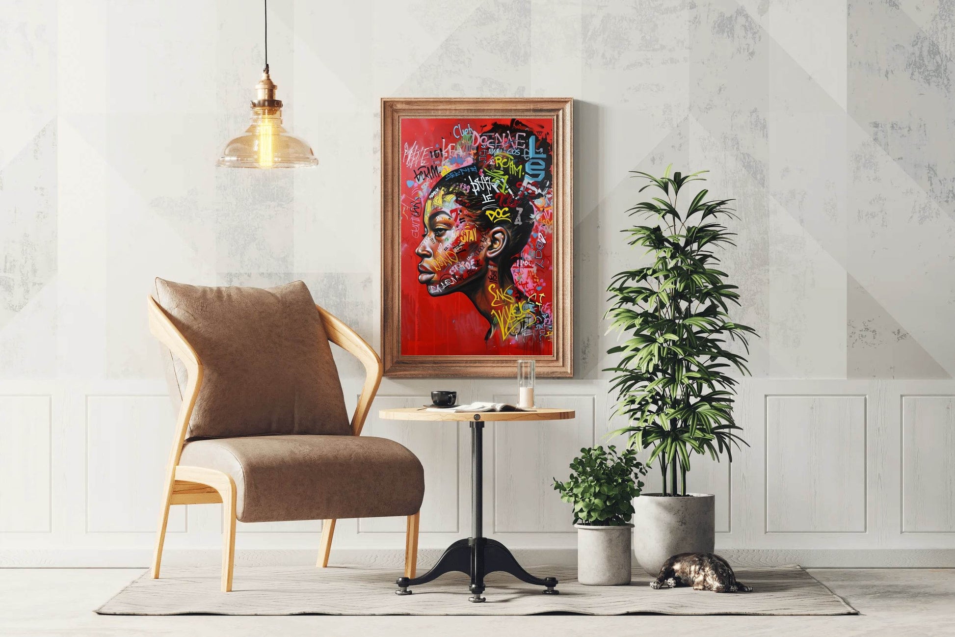 Urban Graffiti Portrait Street Style Wall Art - beink online art store