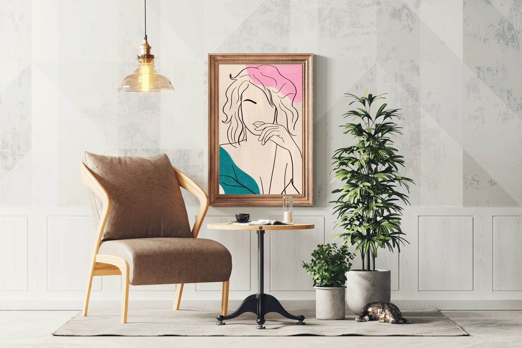 Painting A Woman Without A Face Wall Art - beink online art store