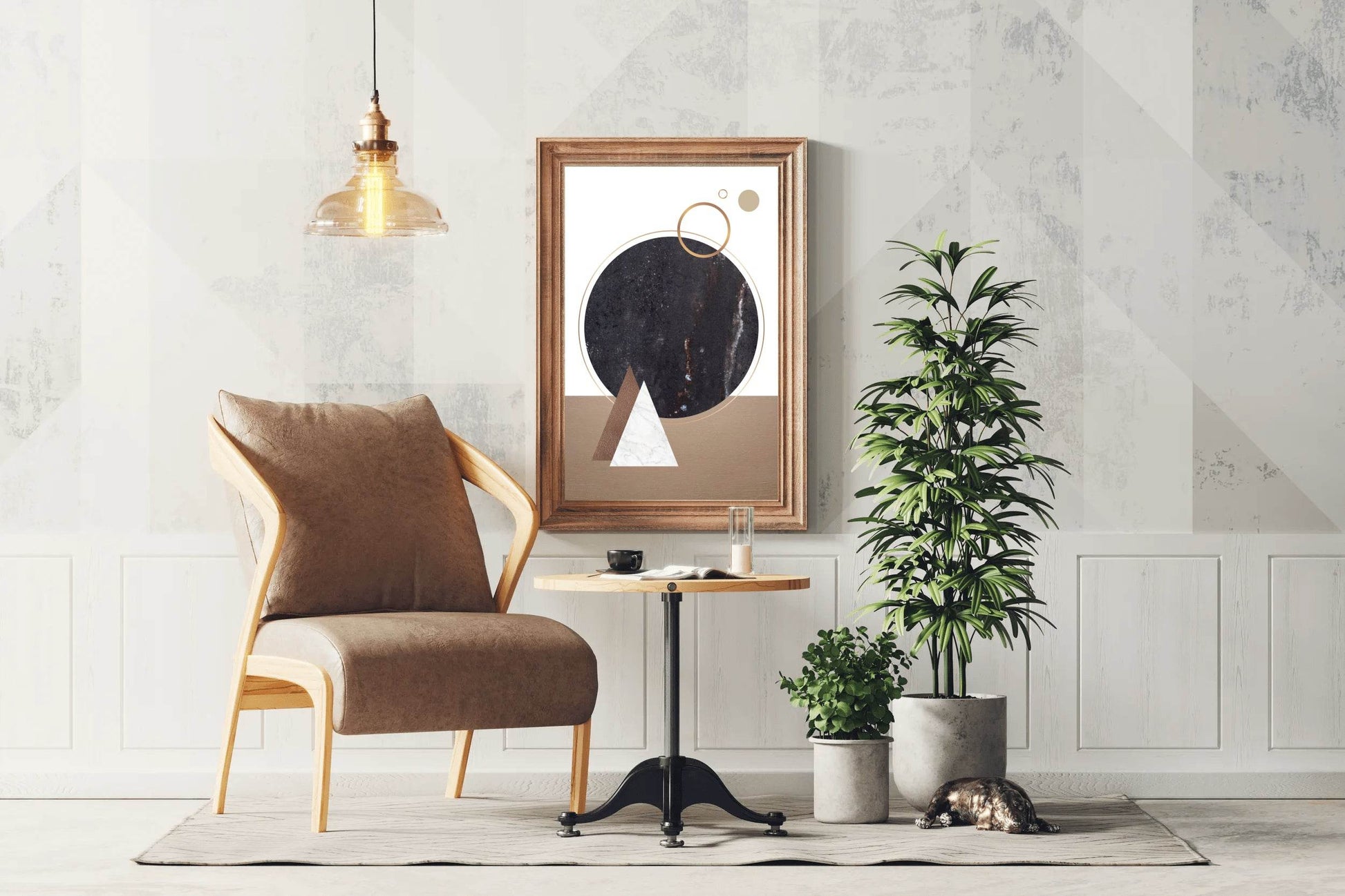 Geometric Circle Abstract Wall Art - beink online art store
