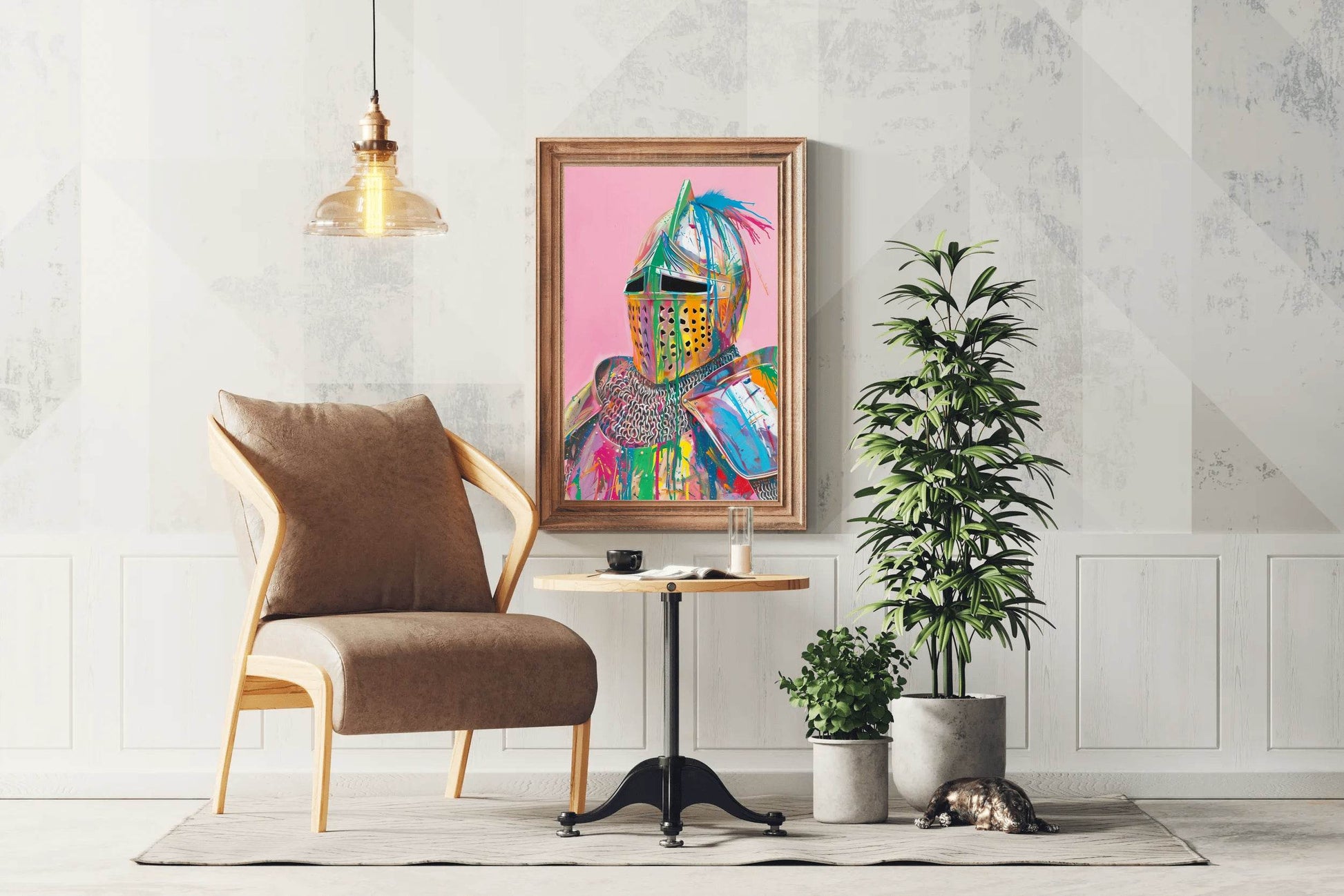 Colorful Knight Wall Art - beink online art store