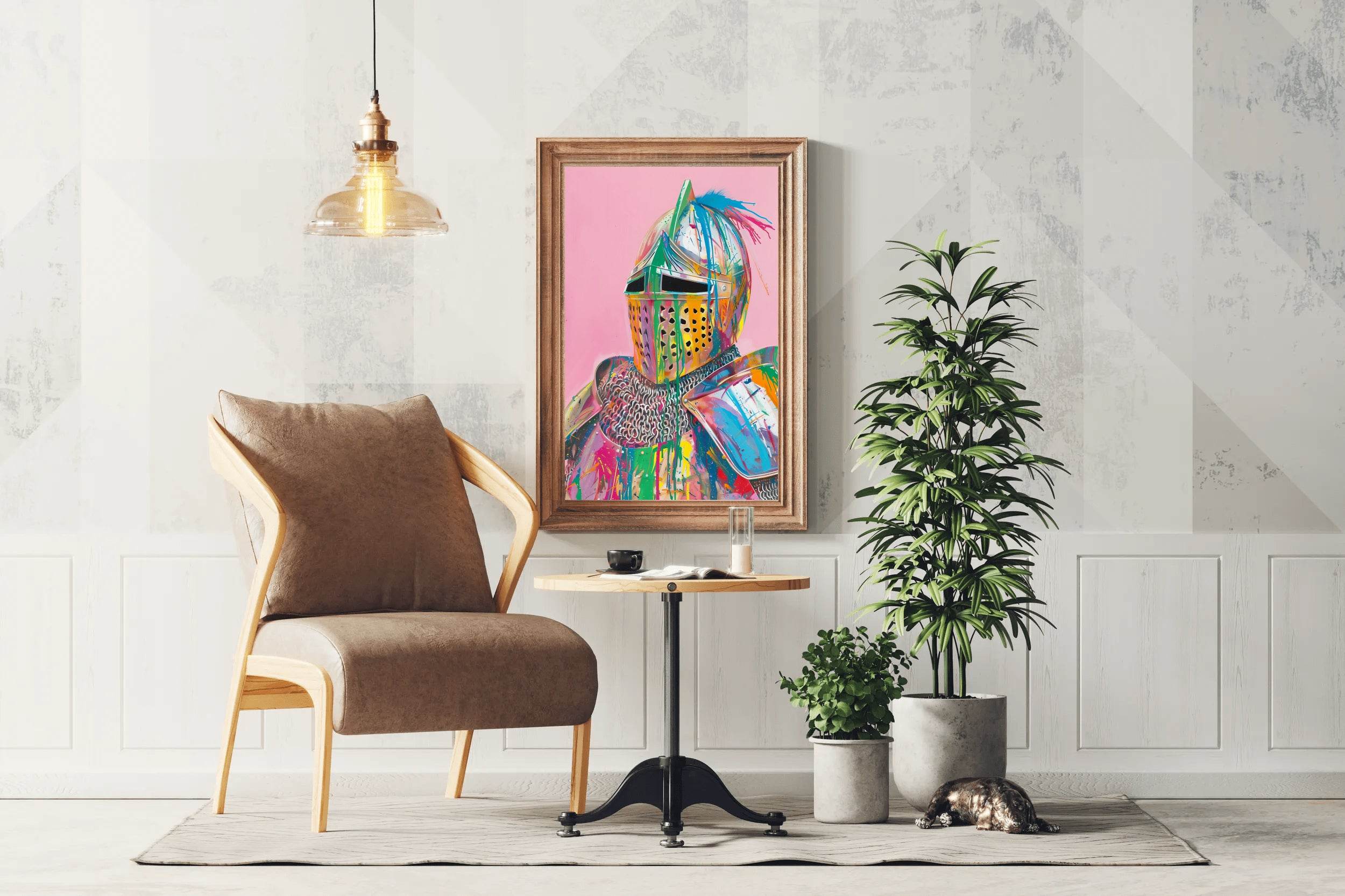 Colorful Knight Wall Art - beink online art store