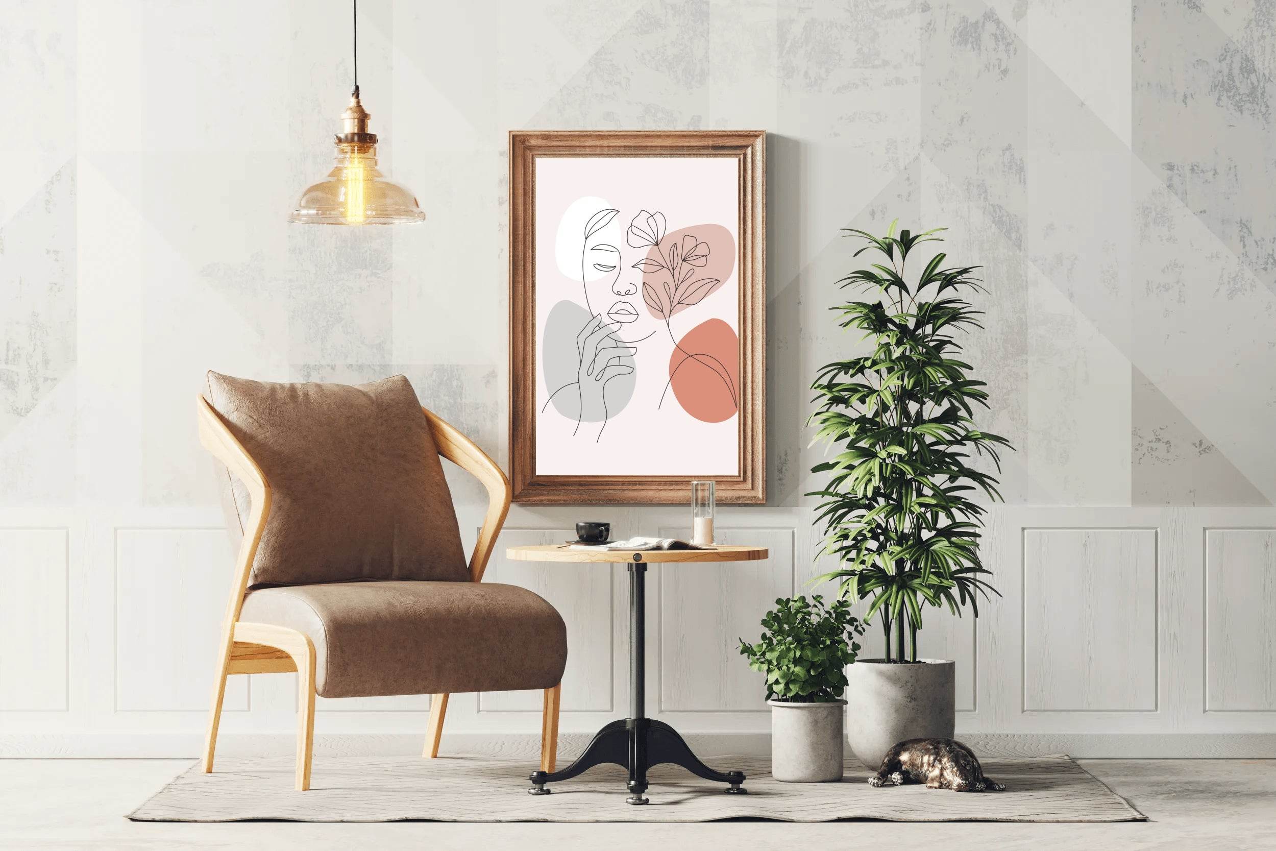 The Face Of a Thinking Woman Wall Art - beink online art store