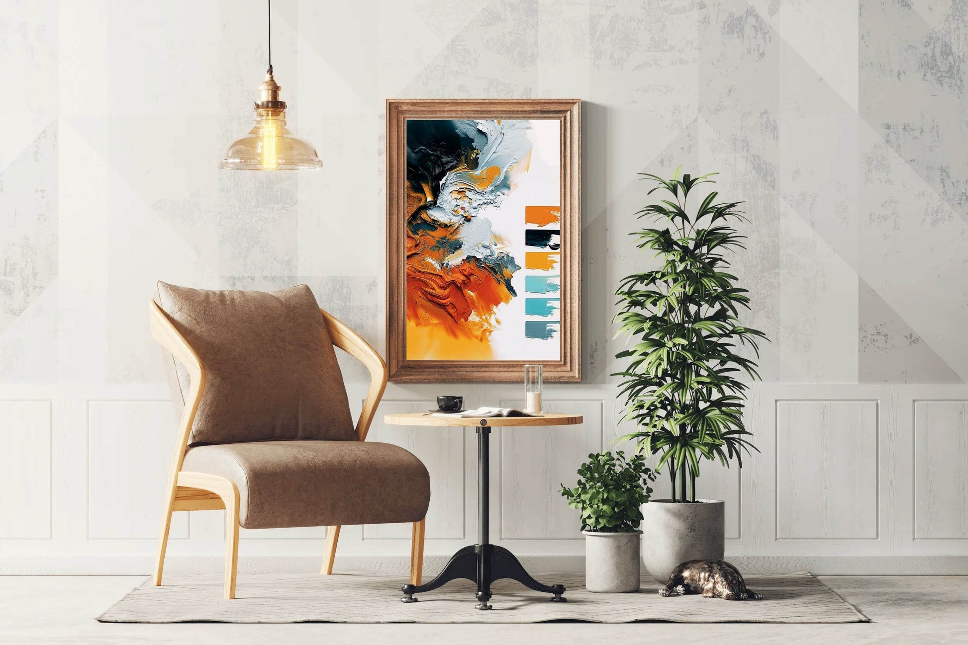 Colorful Paint Brush Strokes Digital Art - beink online art store