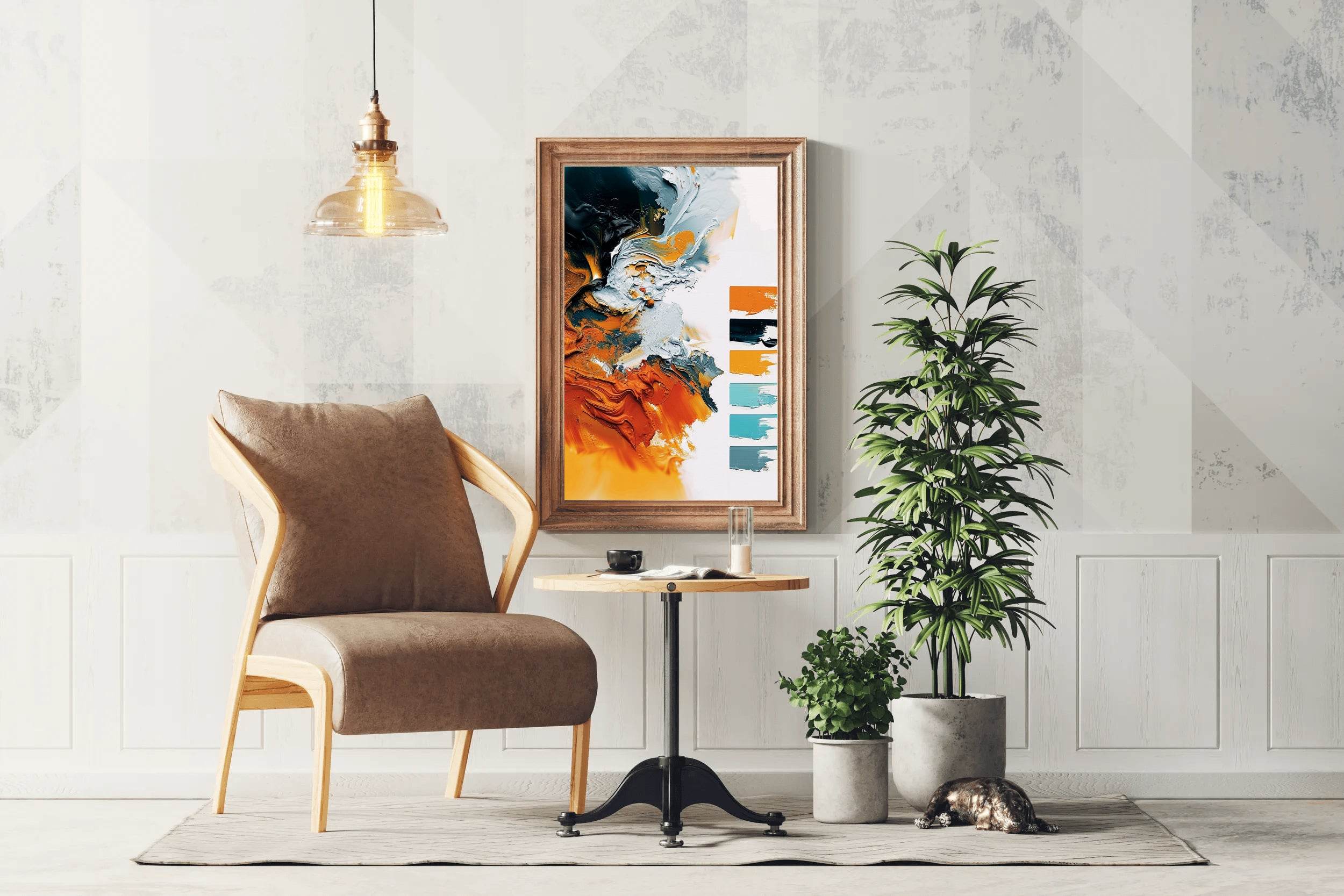 Colorful Paint Brush Strokes Digital Art - beink online art store