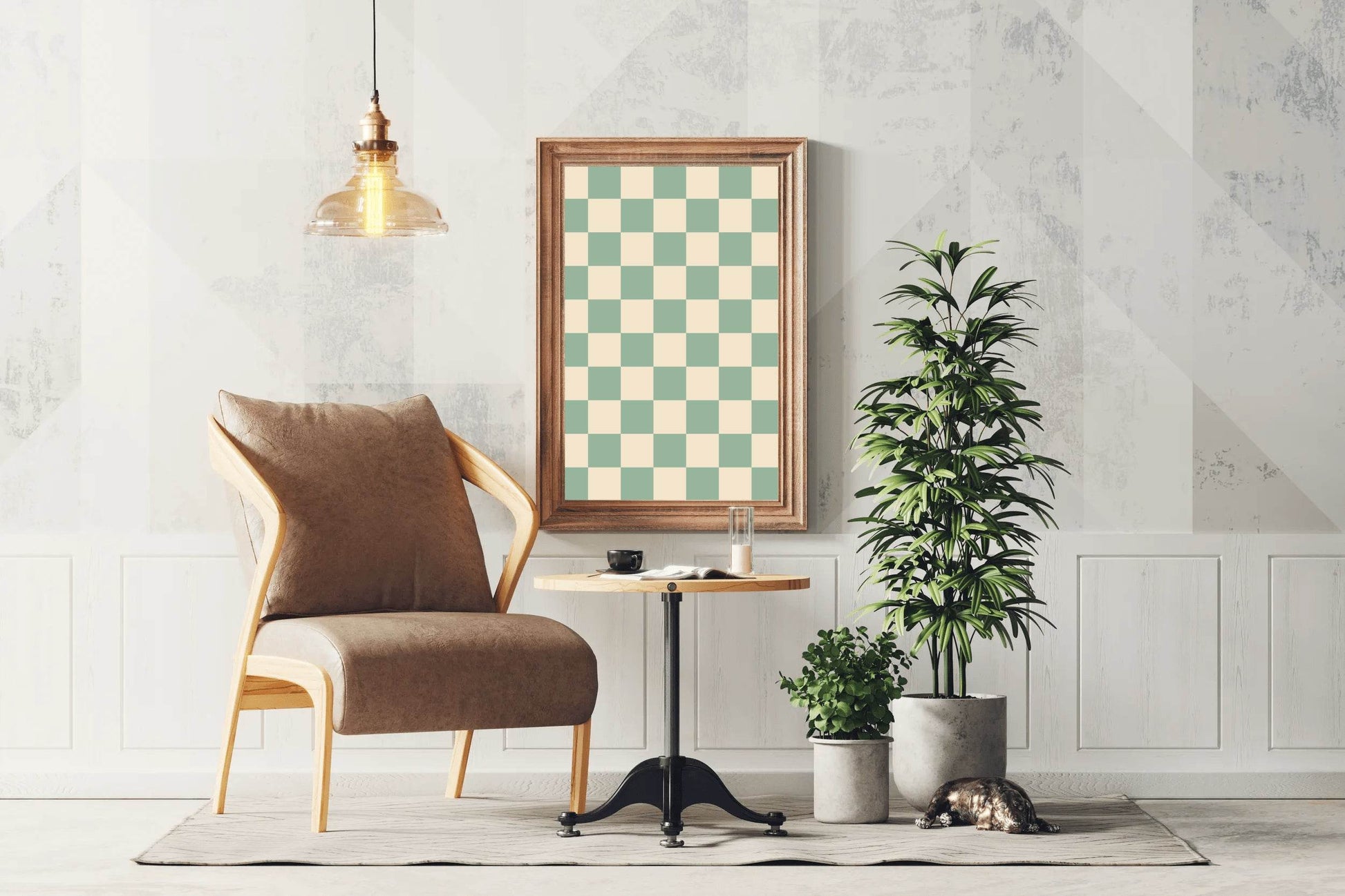Painting Green Blocks - beink online art store
