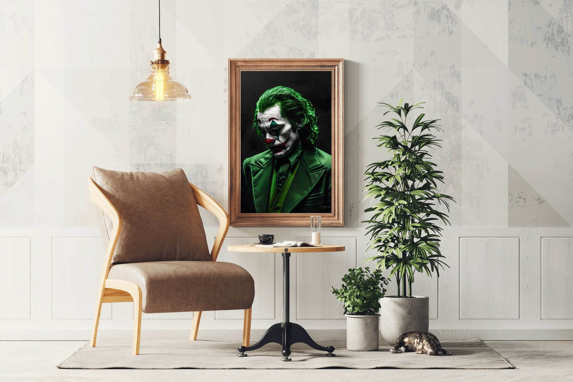 Painting of Joker Character Premium Wall Art - beink online art store