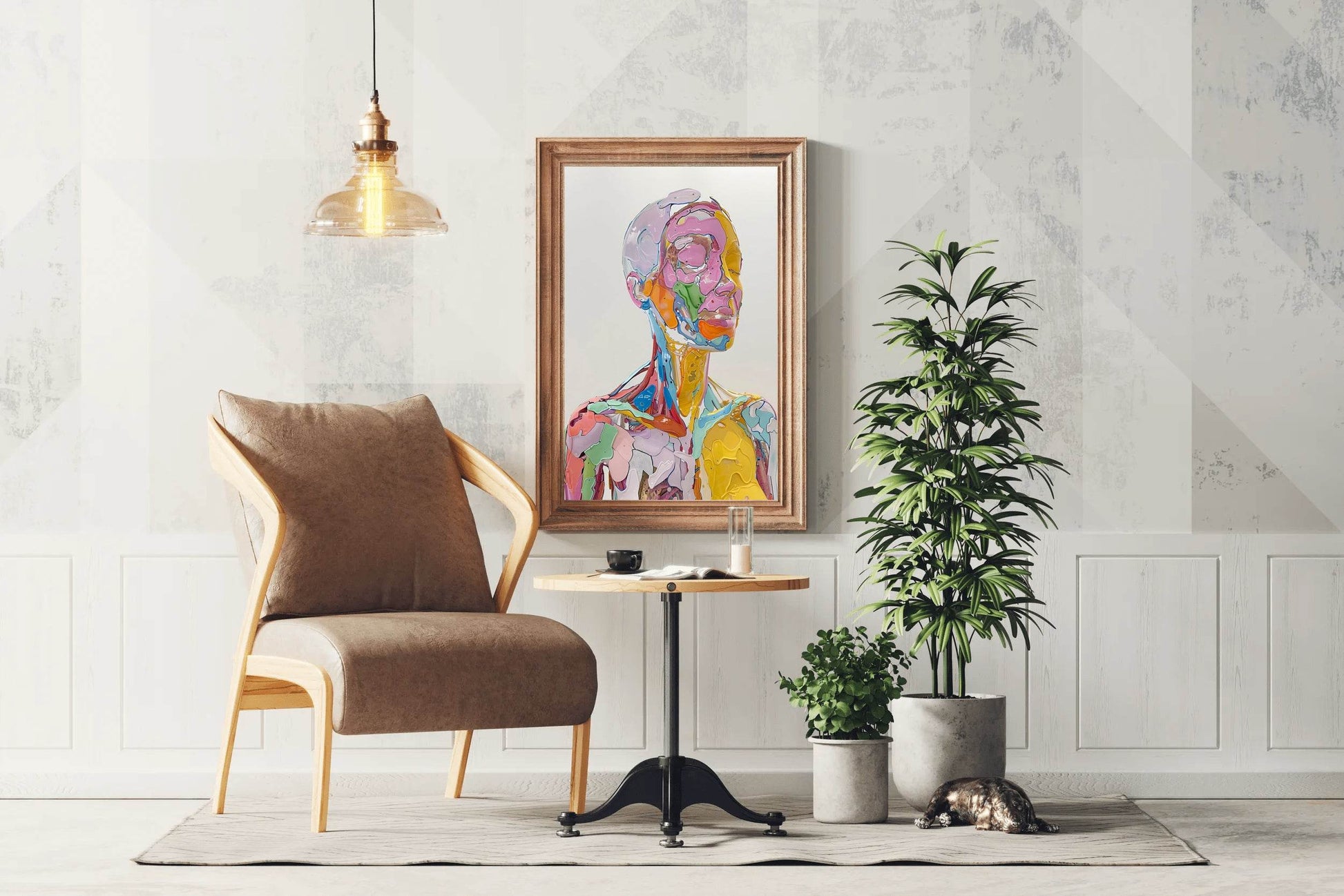 Colorful Anatomy- Oil Paint Women Wall Art - beink online art store