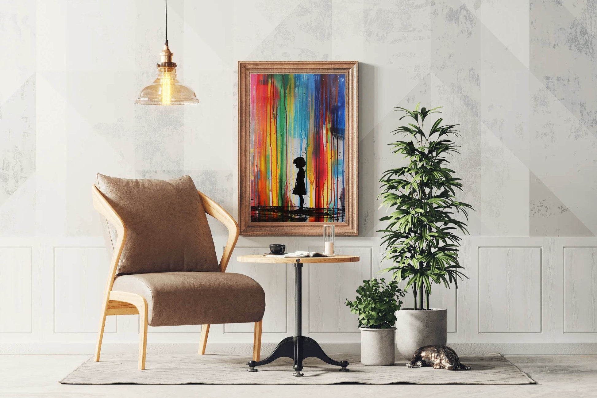 Standing Alone in a World of Color Wall Art - beink online art store