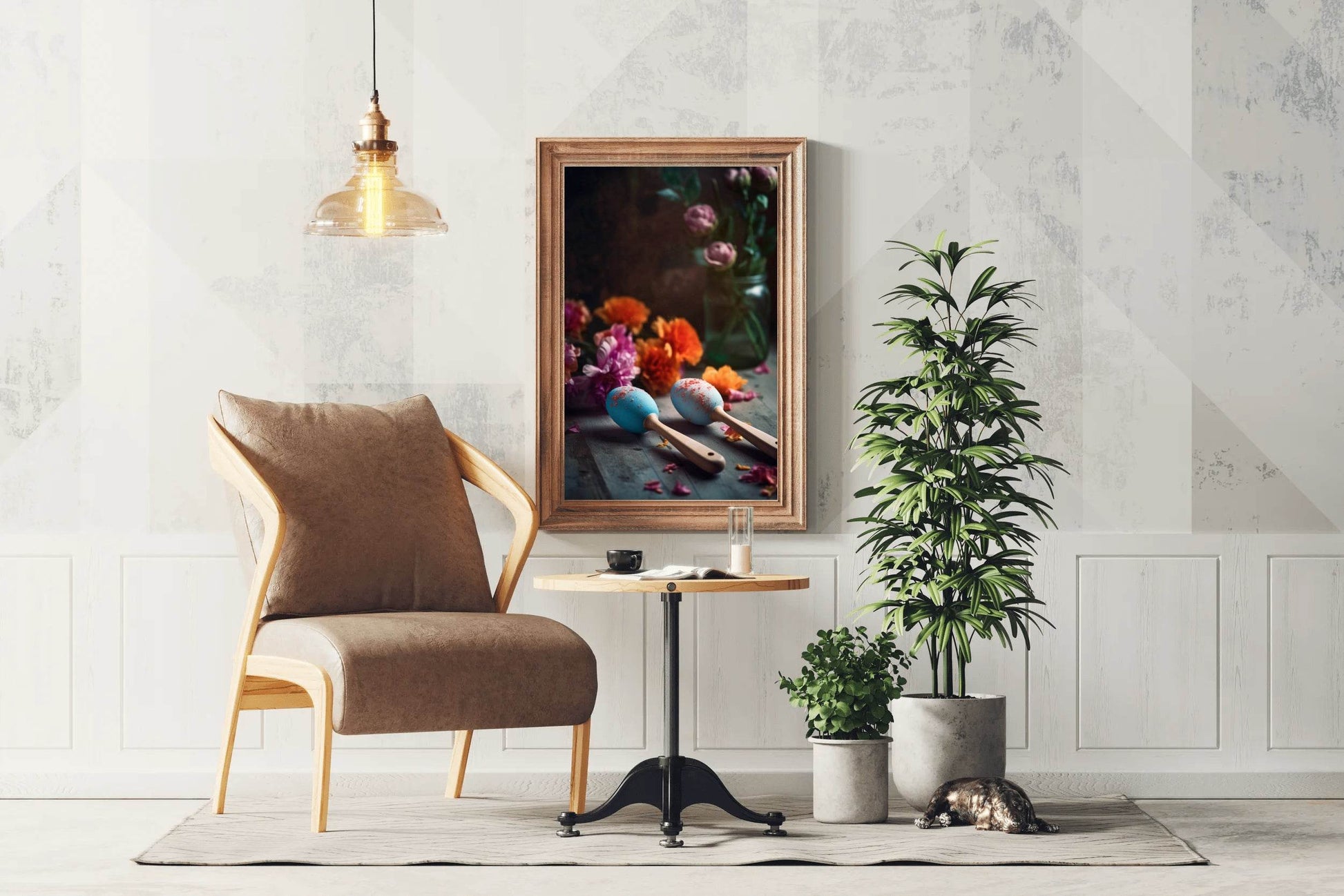 Painted Wooden Maracas Wall Art - beink online art store