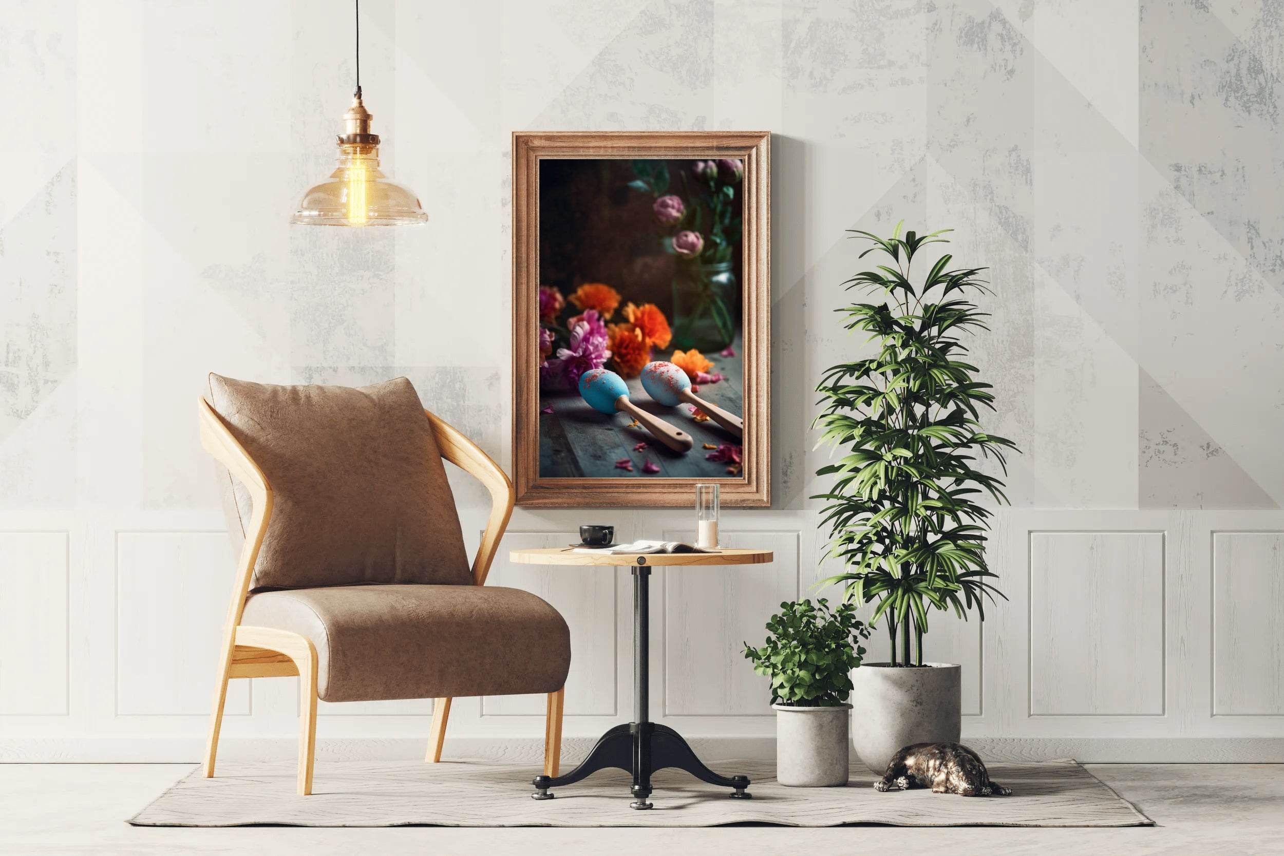 Painted Wooden Maracas Wall Art - beink online art store