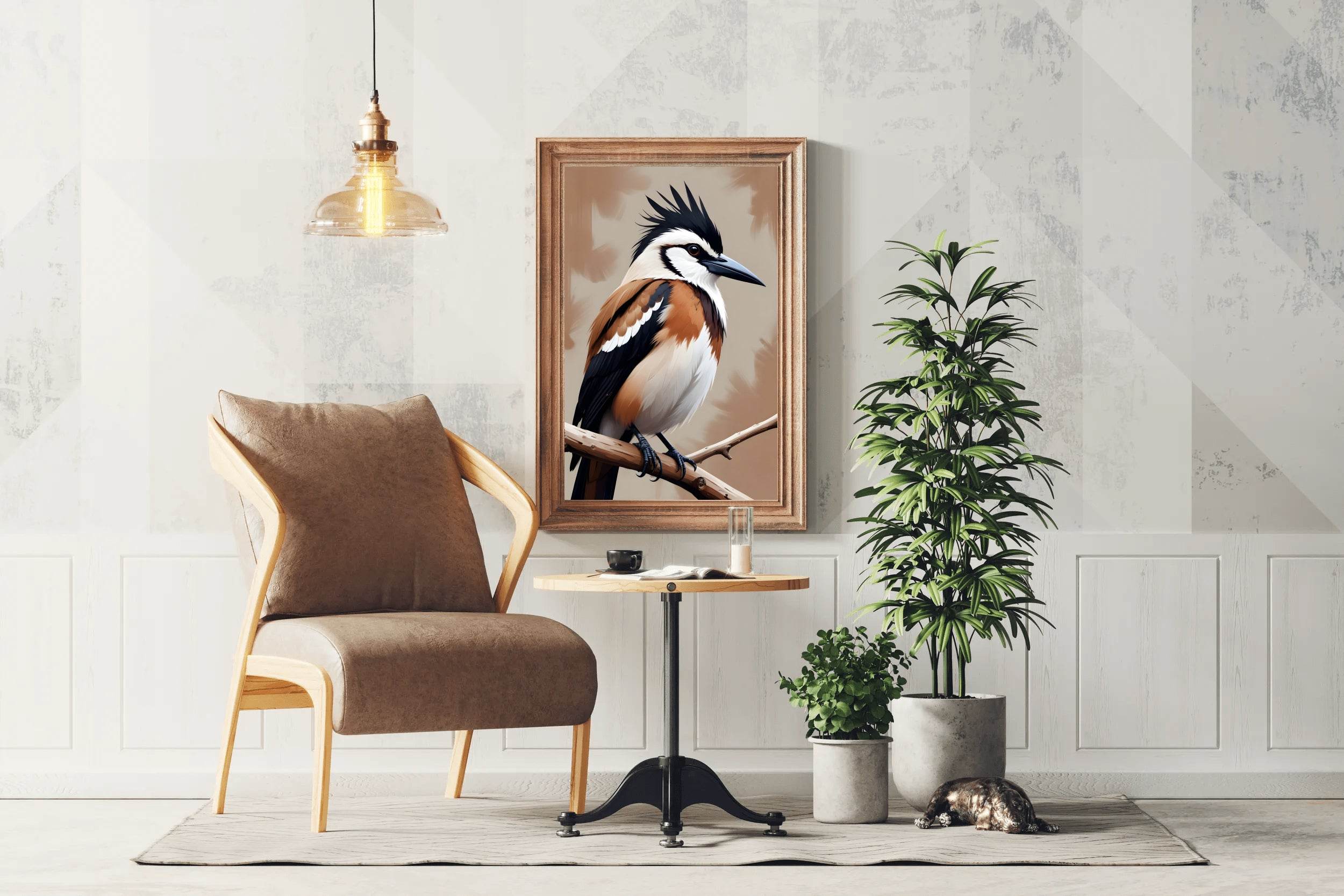 Watercolor Painting of Jay Bird Wall Art - beink online art store