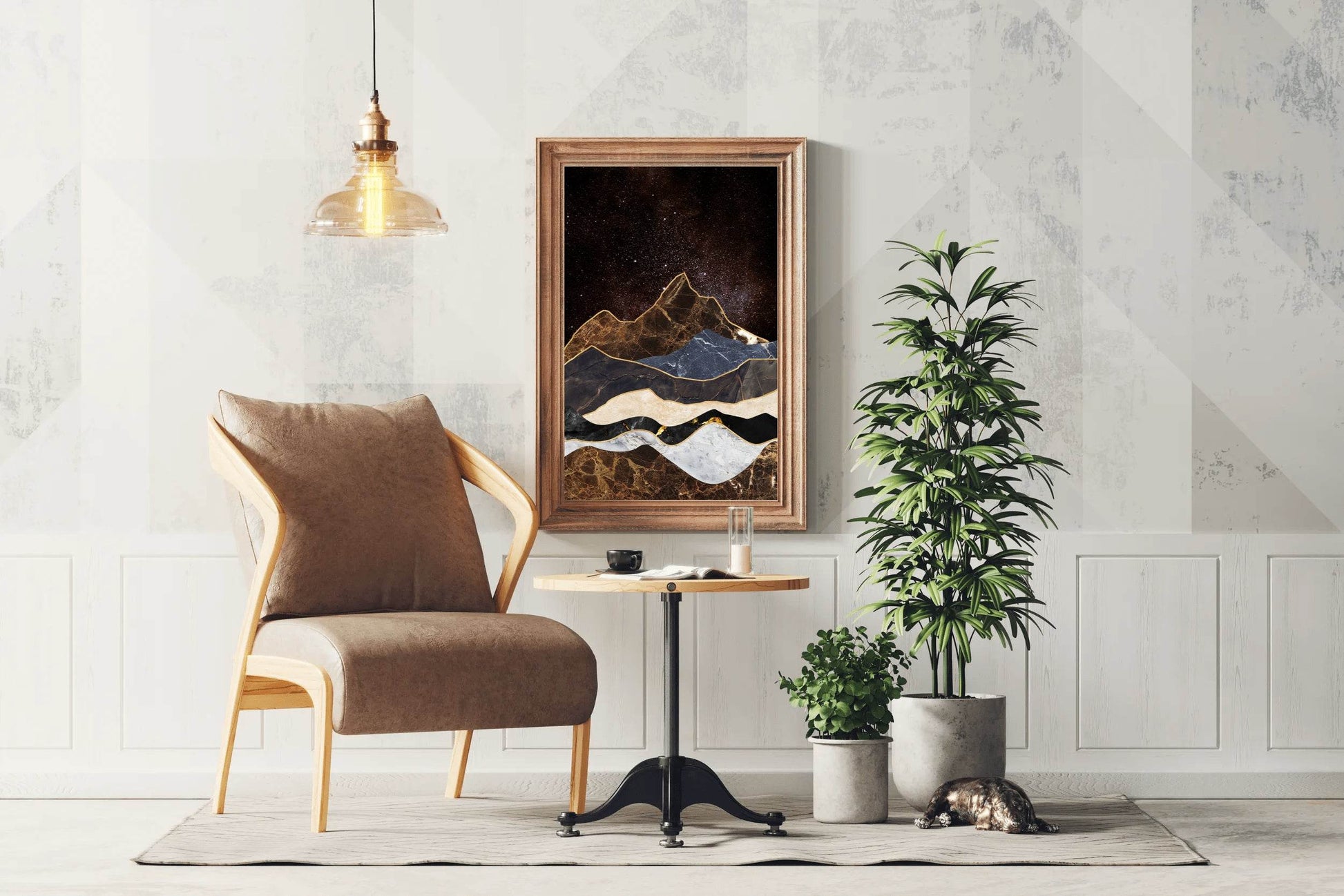 Marbled Peaks Modern Wall Art - beink online art store