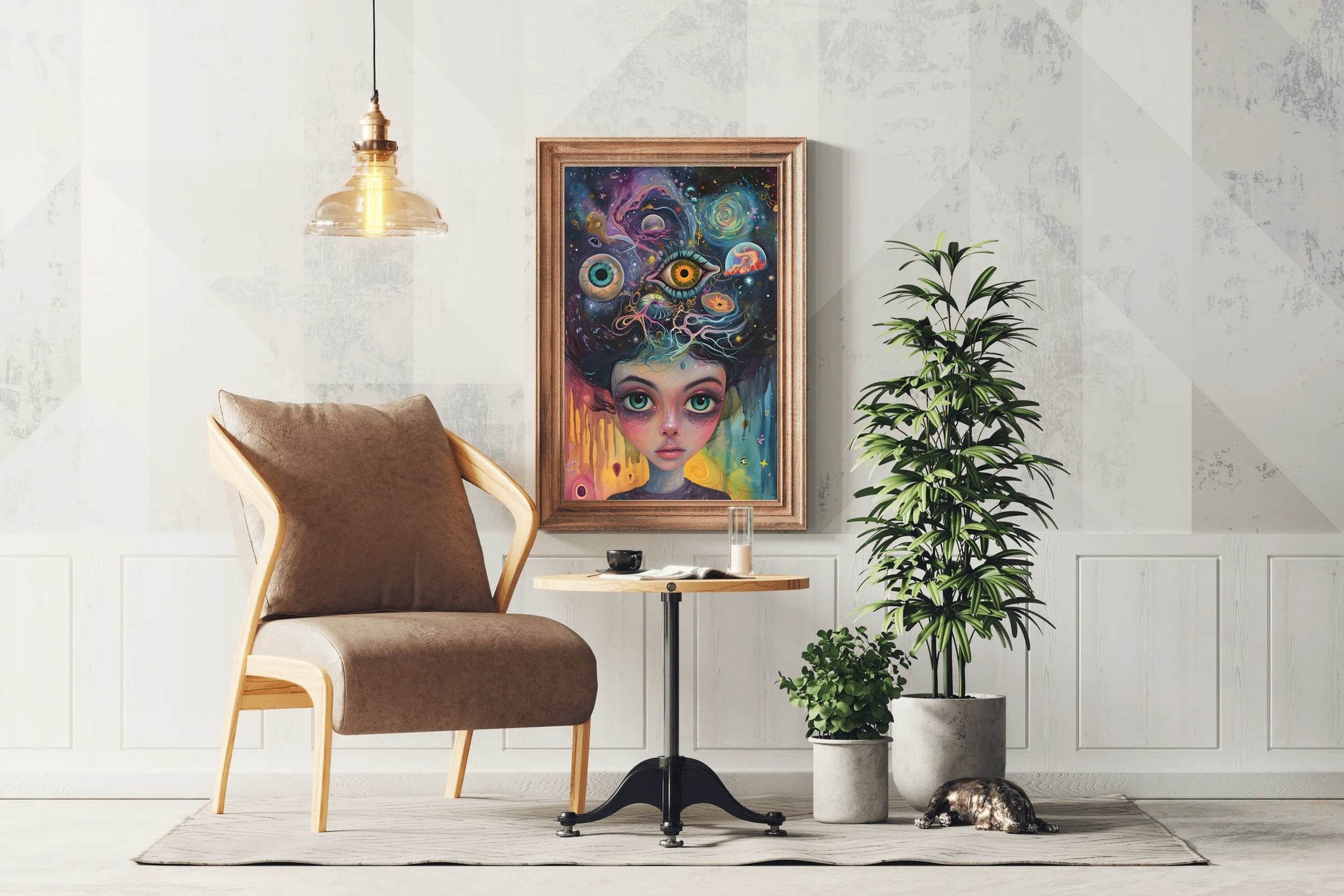 Head Psychedelic Dream Wall Art - beink online art store