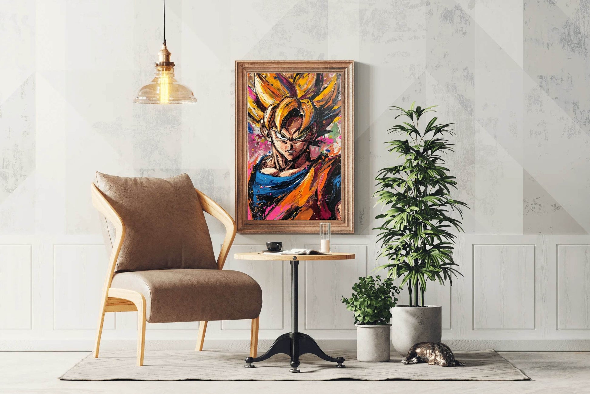 Painting of Goku- The Dragon Ball Series - beink online art store