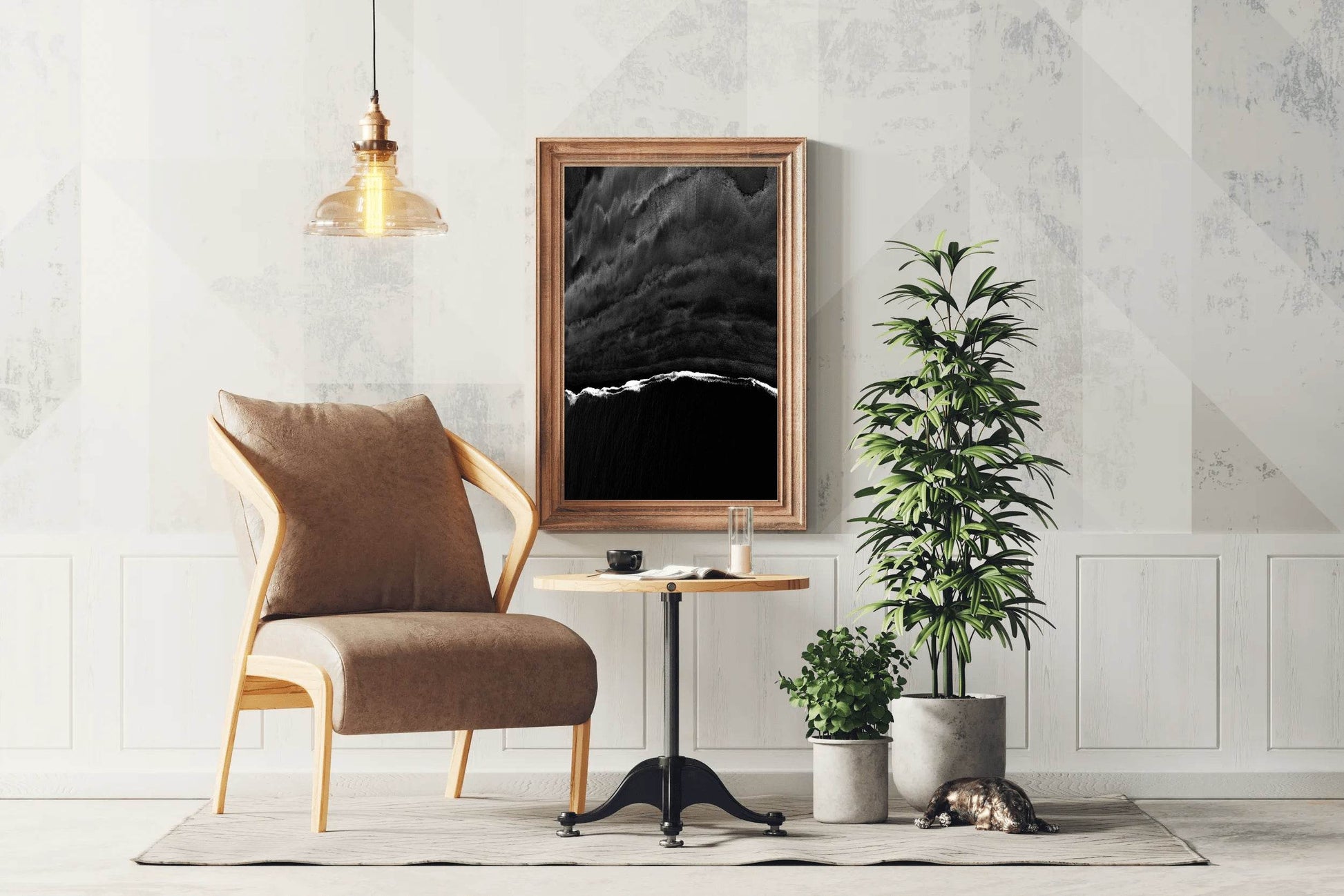 Dark Matter Abstract Wall Art - beink online art store