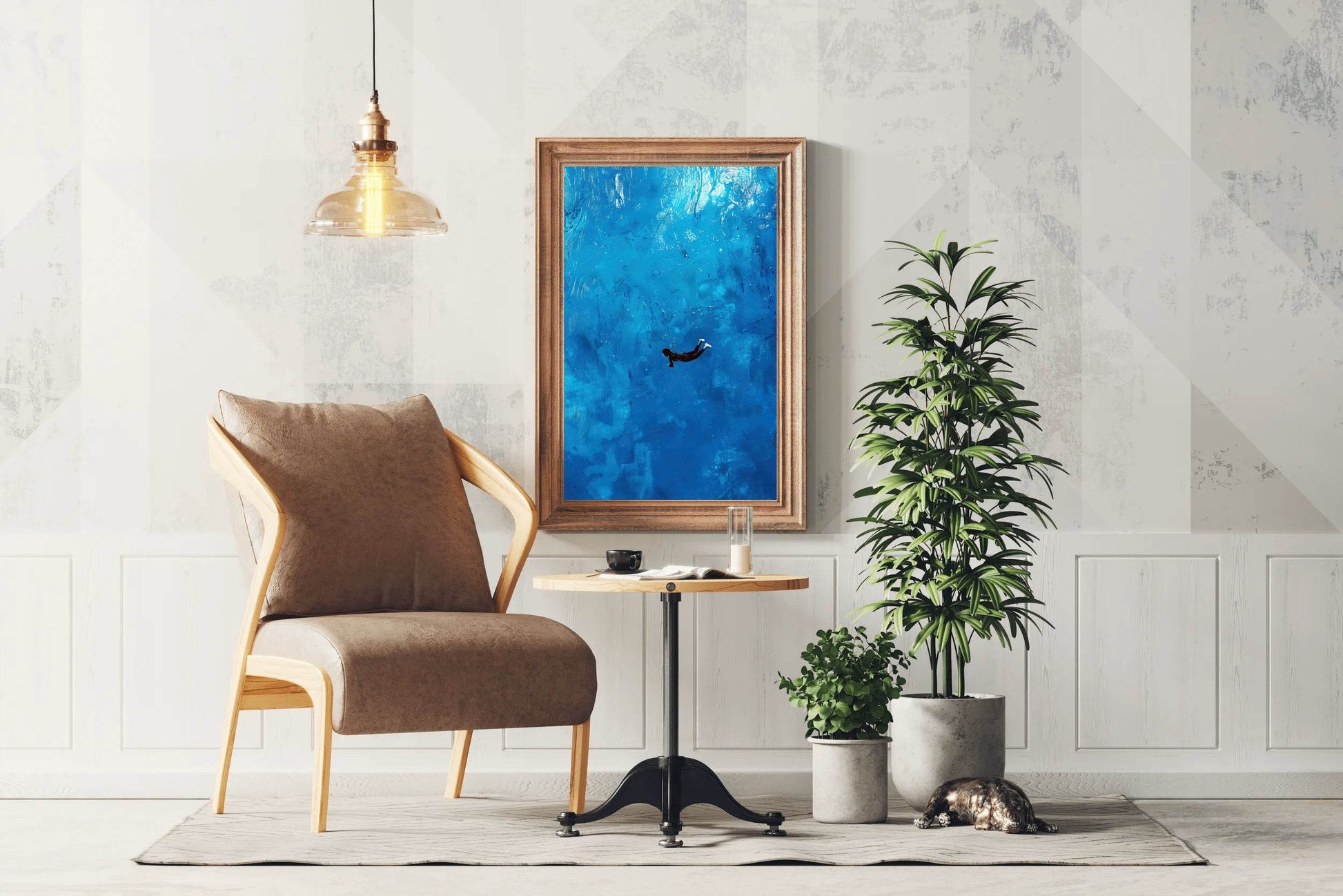 Diving Painting Wall Art - beink online art store