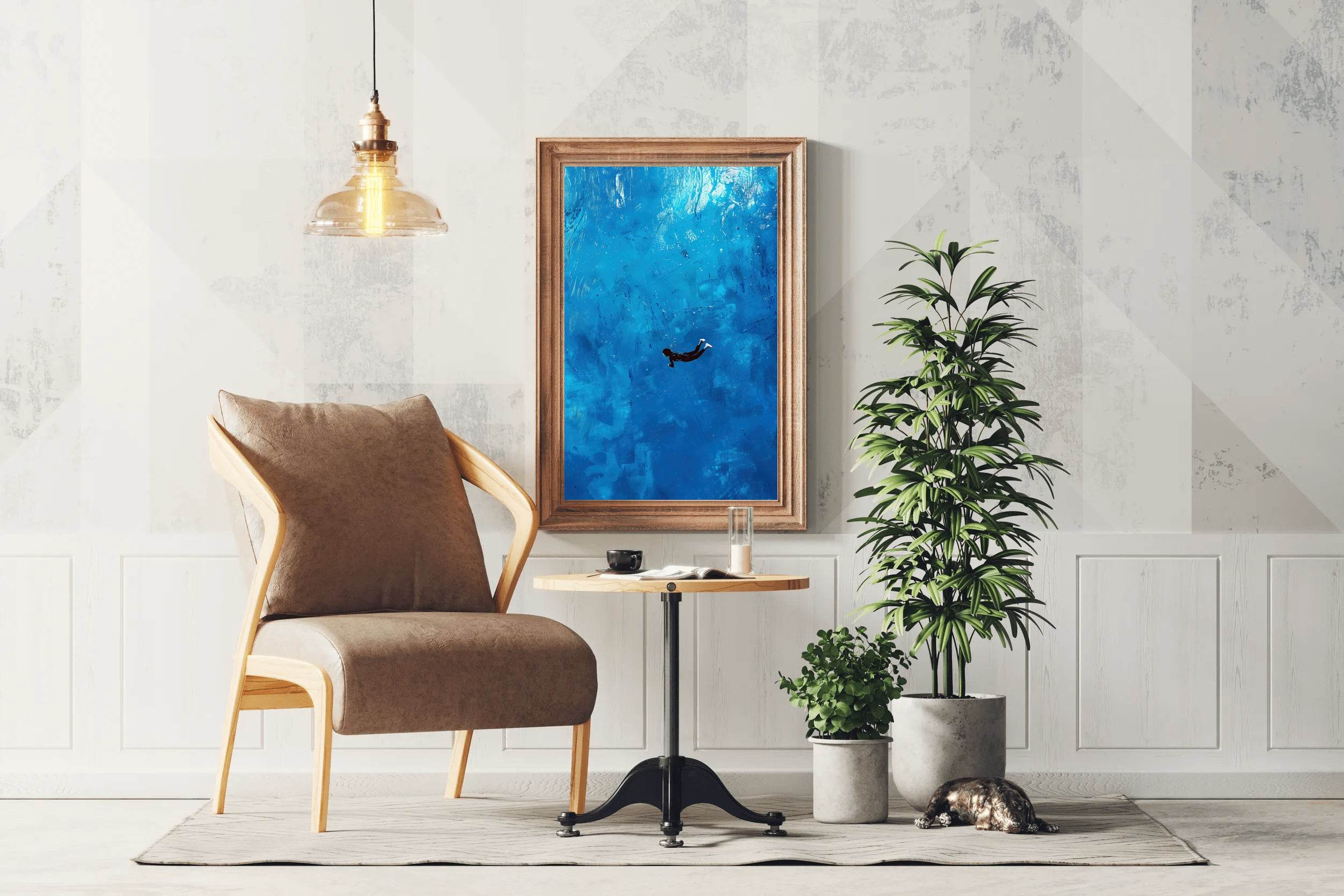 Diving Painting Wall Art - beink online art store