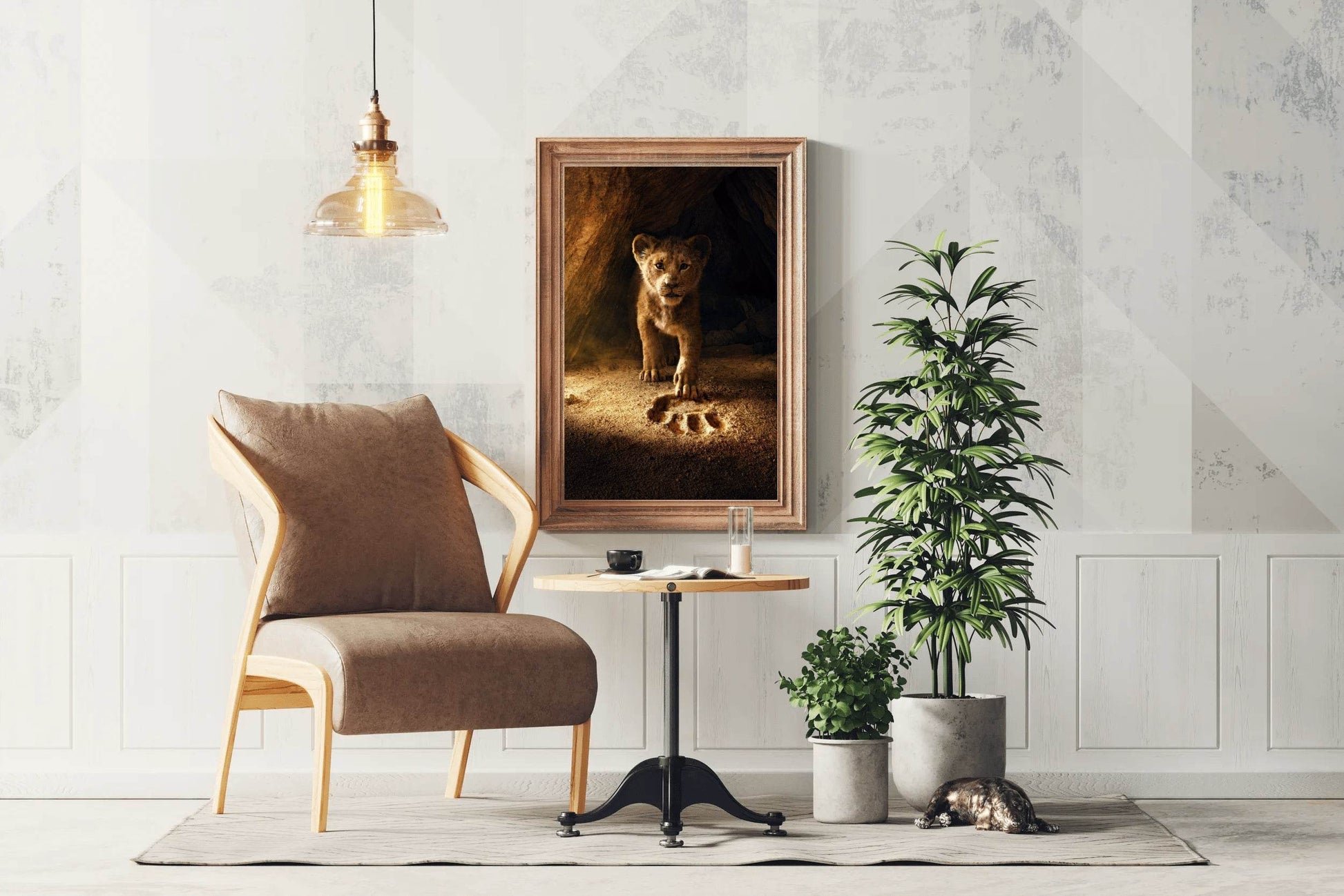 The Lion King Cub in Cave Wall Art - beink online art store