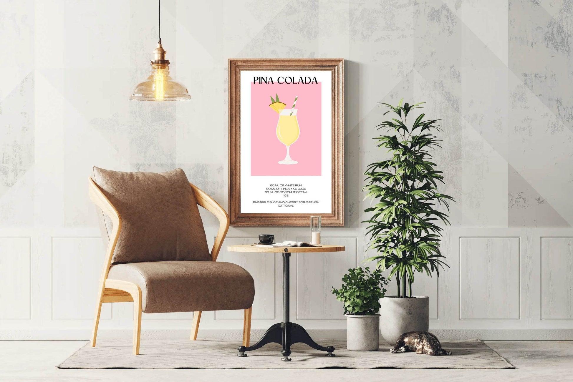 Pina Colada lemon Wall Art - beink online art store