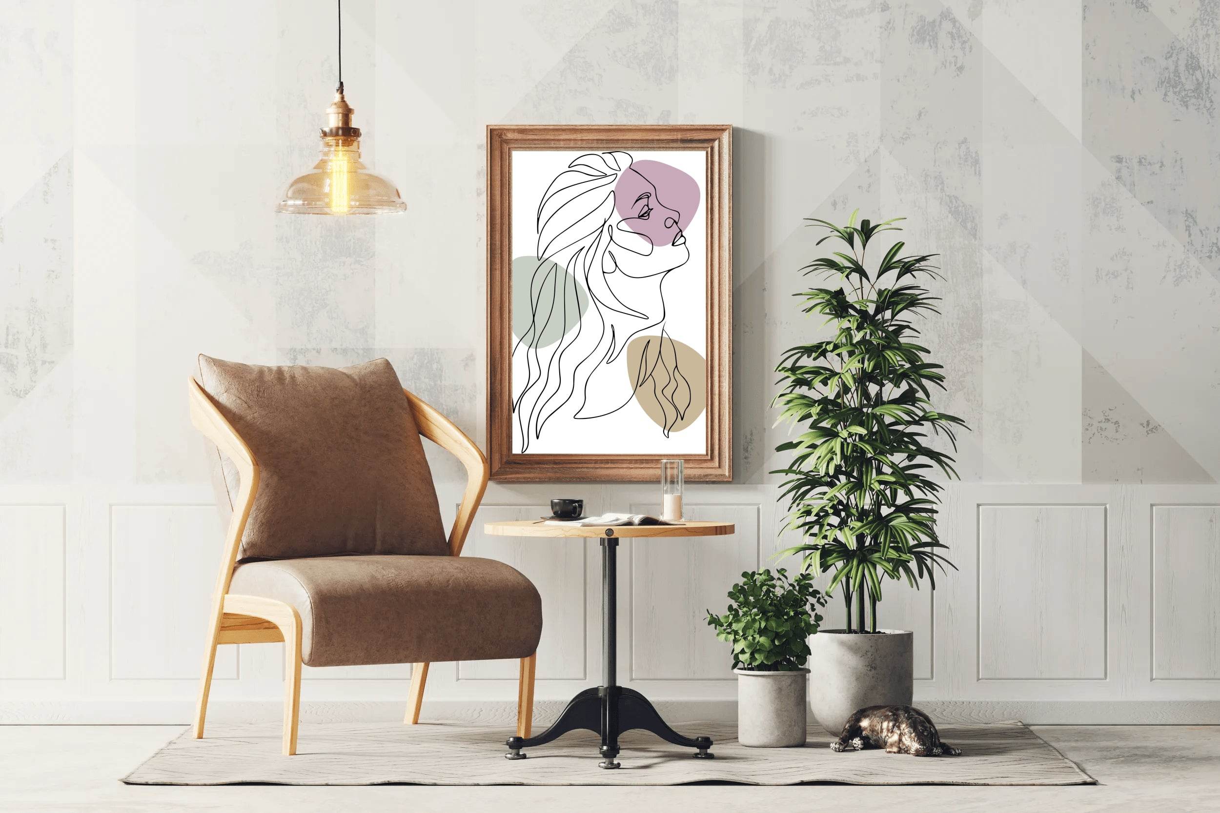 Woman With Long Hair Wall Art - beink online art store