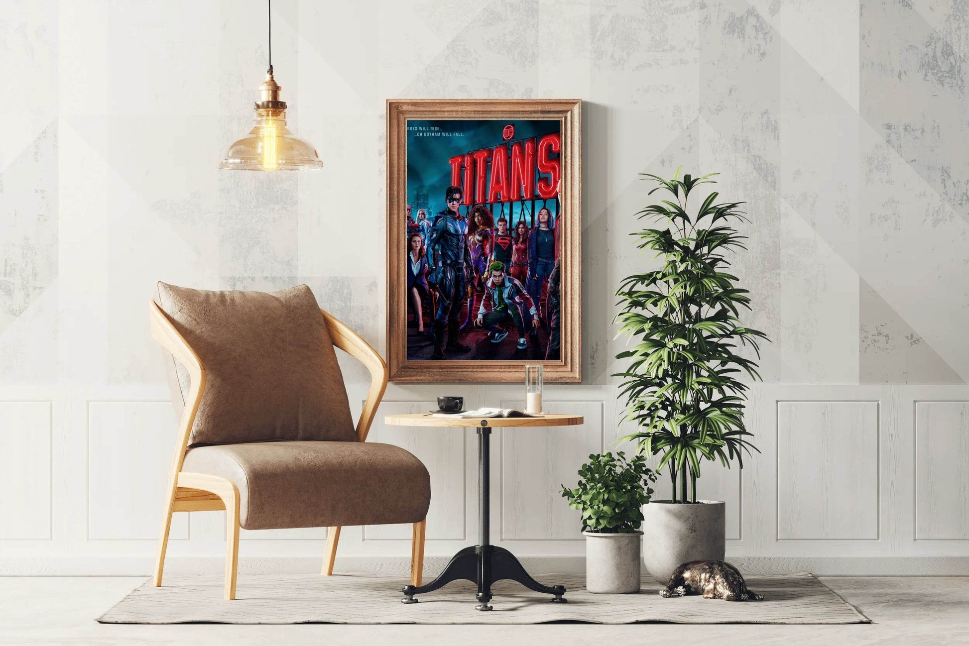 TITANS Heros on Roof Wall Art - beink online art store