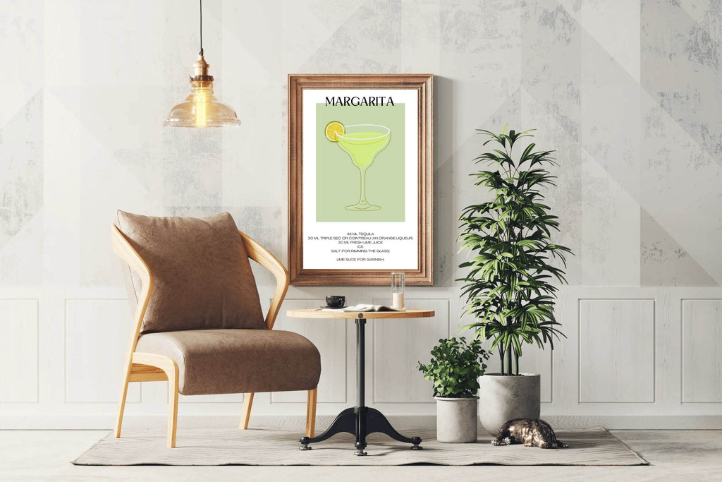 Green Margarita Wall Art - beink online art store