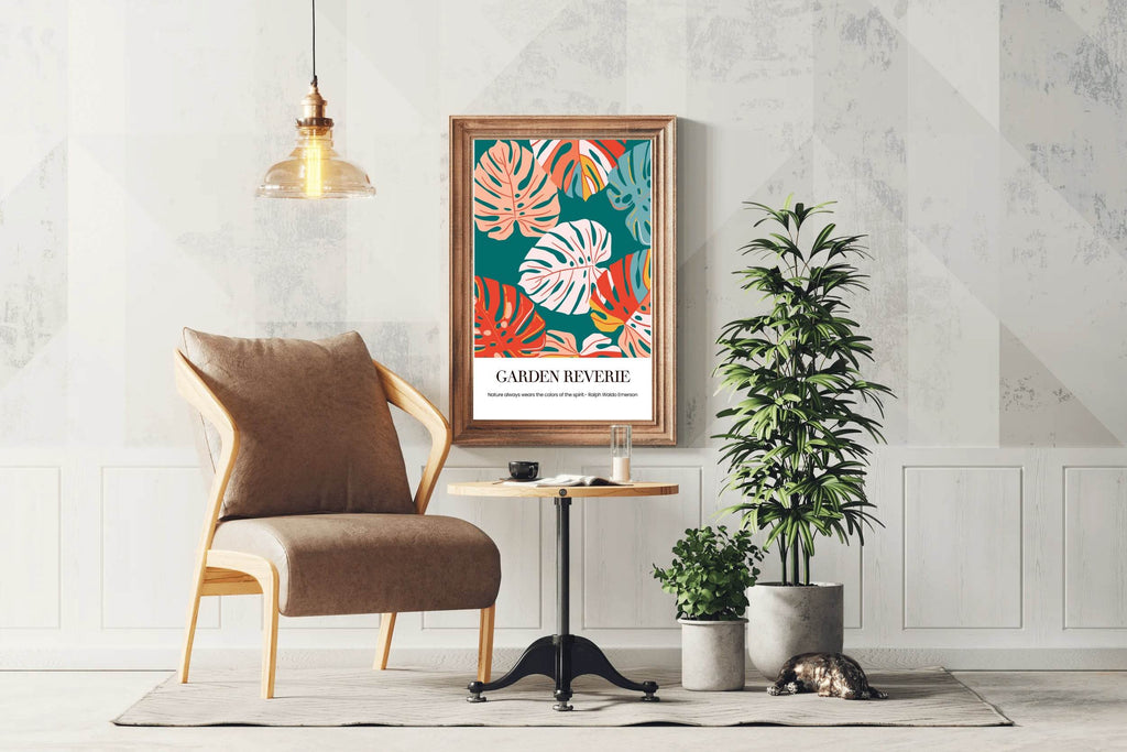 Tropical Plant Leaf Painting Wall Art - beink online art store