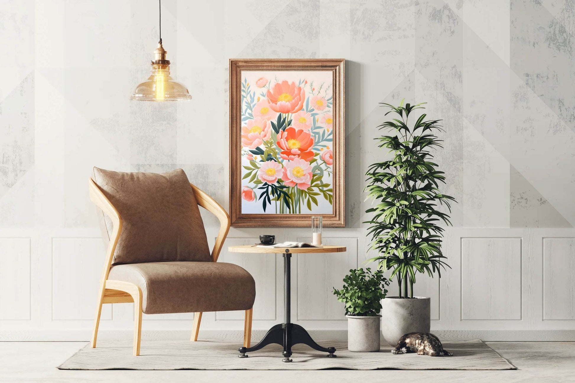 Painting of Colorful Flower Bunch - beink online art store