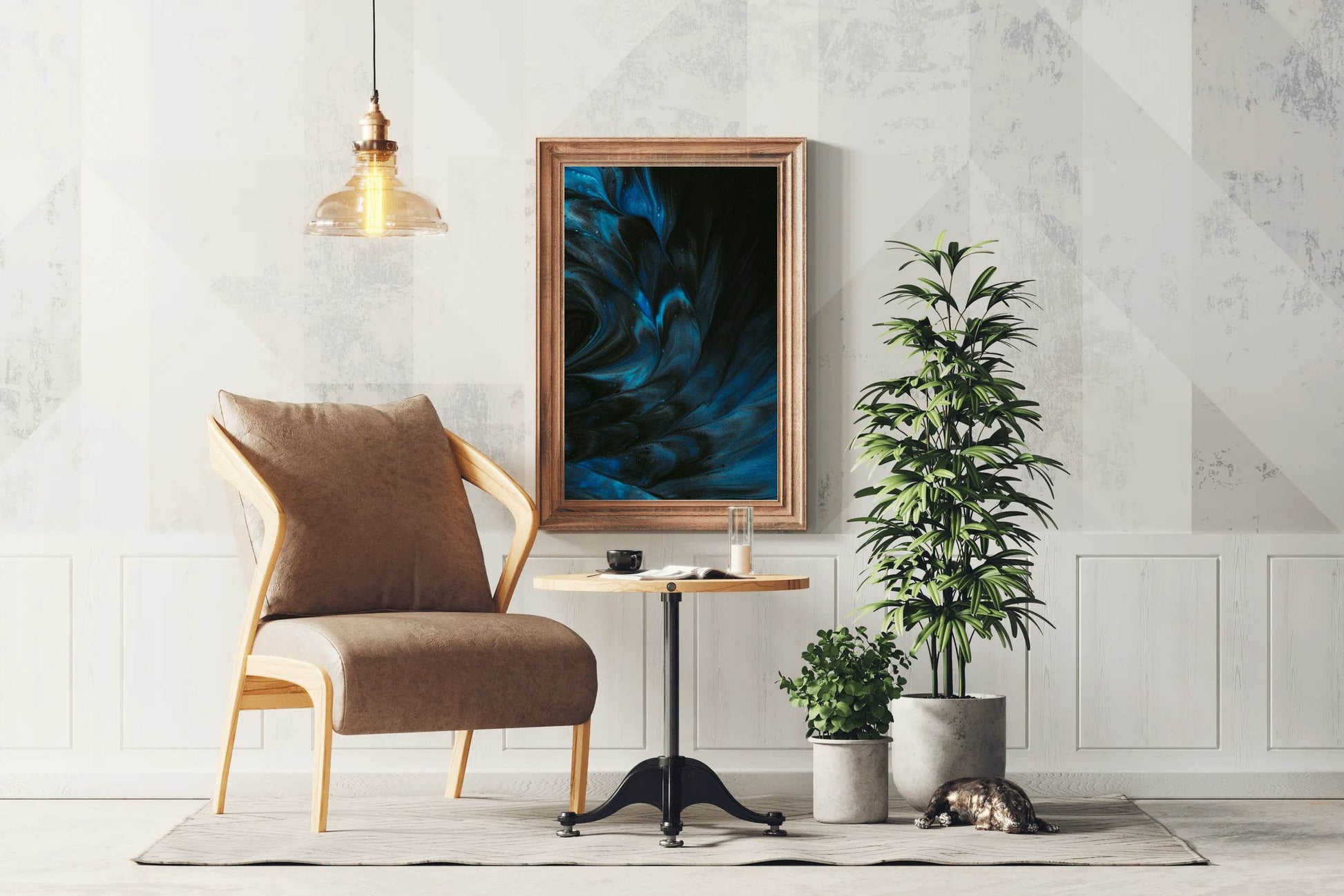 Oil Paint Milkyway View Abstract Wall Art - beink online art store