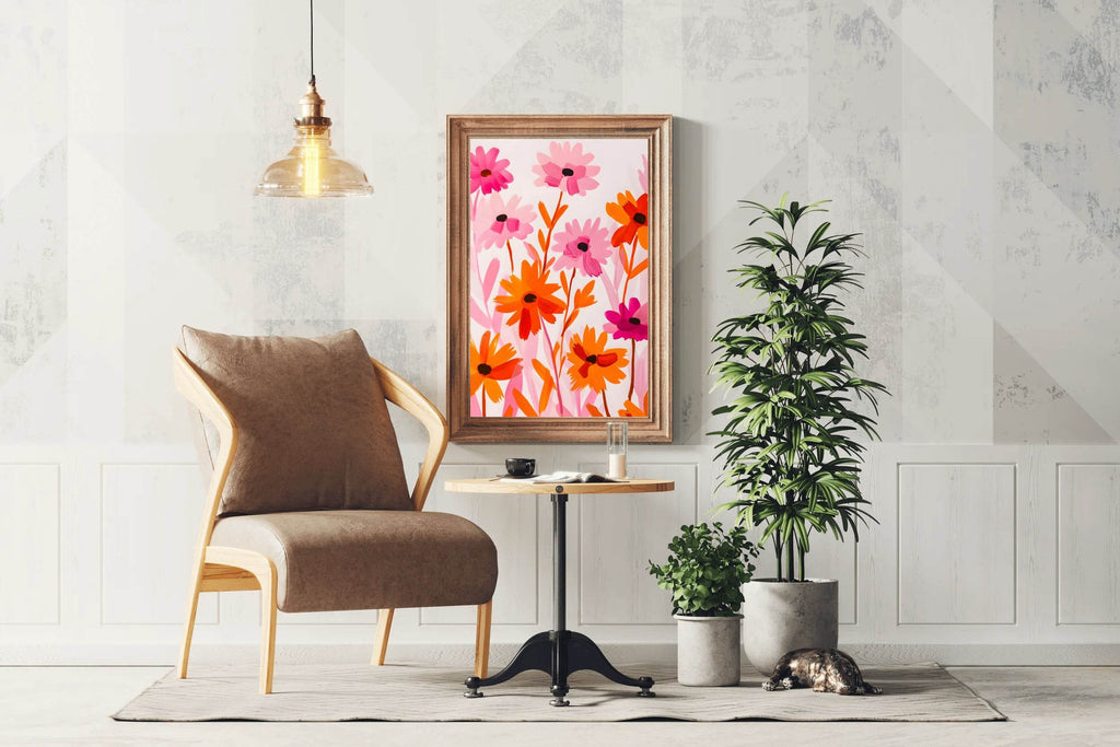 Wild Colorful Flowers Digital Art - beink online art store