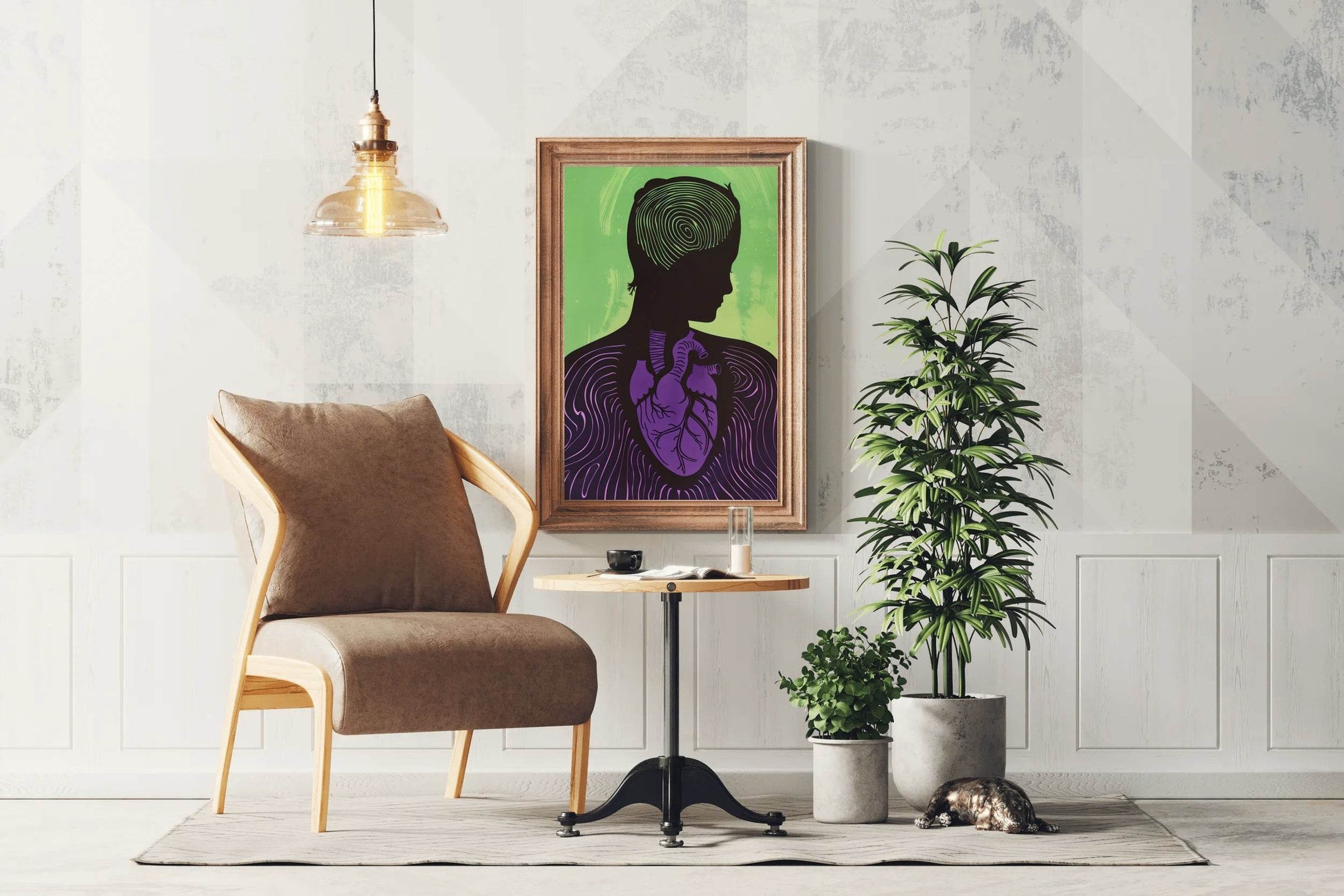 Conquered Heart Painting Wall Art - beink online art store