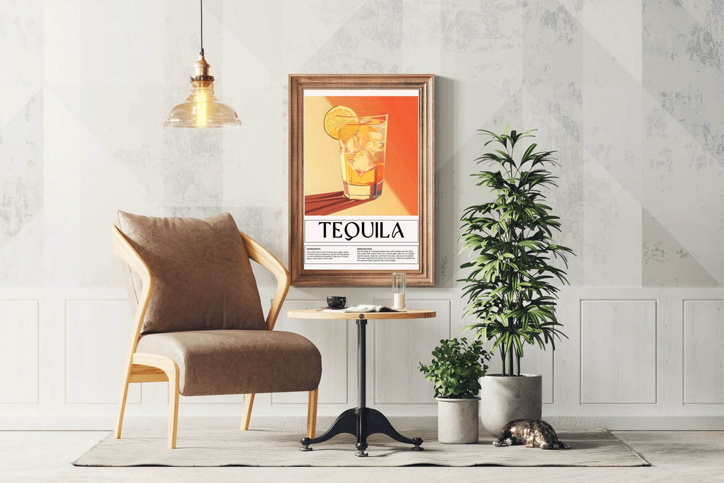 Distilled Tequila Drink Wall Art - beink online art store