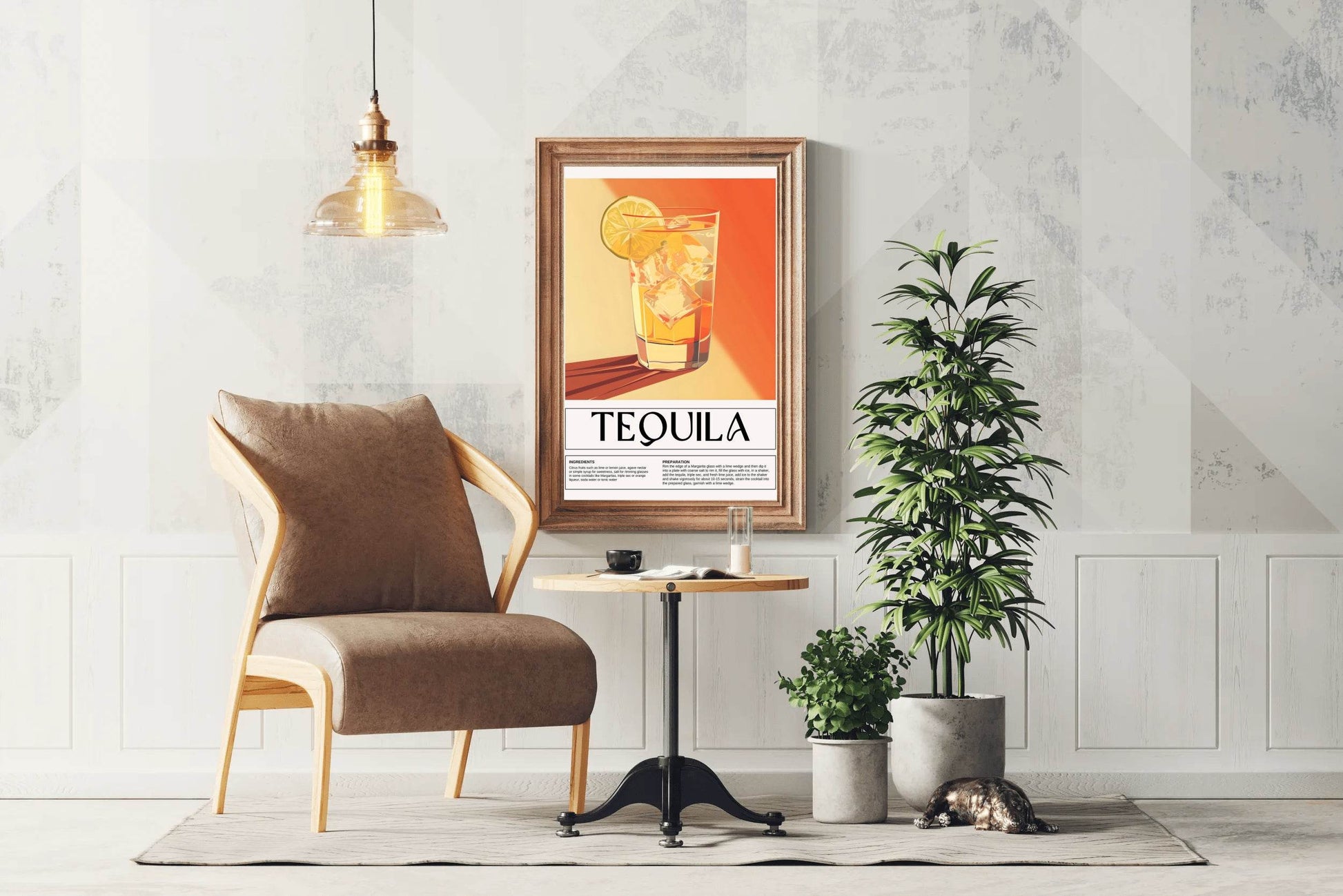 Distilled Tequila Drink Wall Art - beink online art store