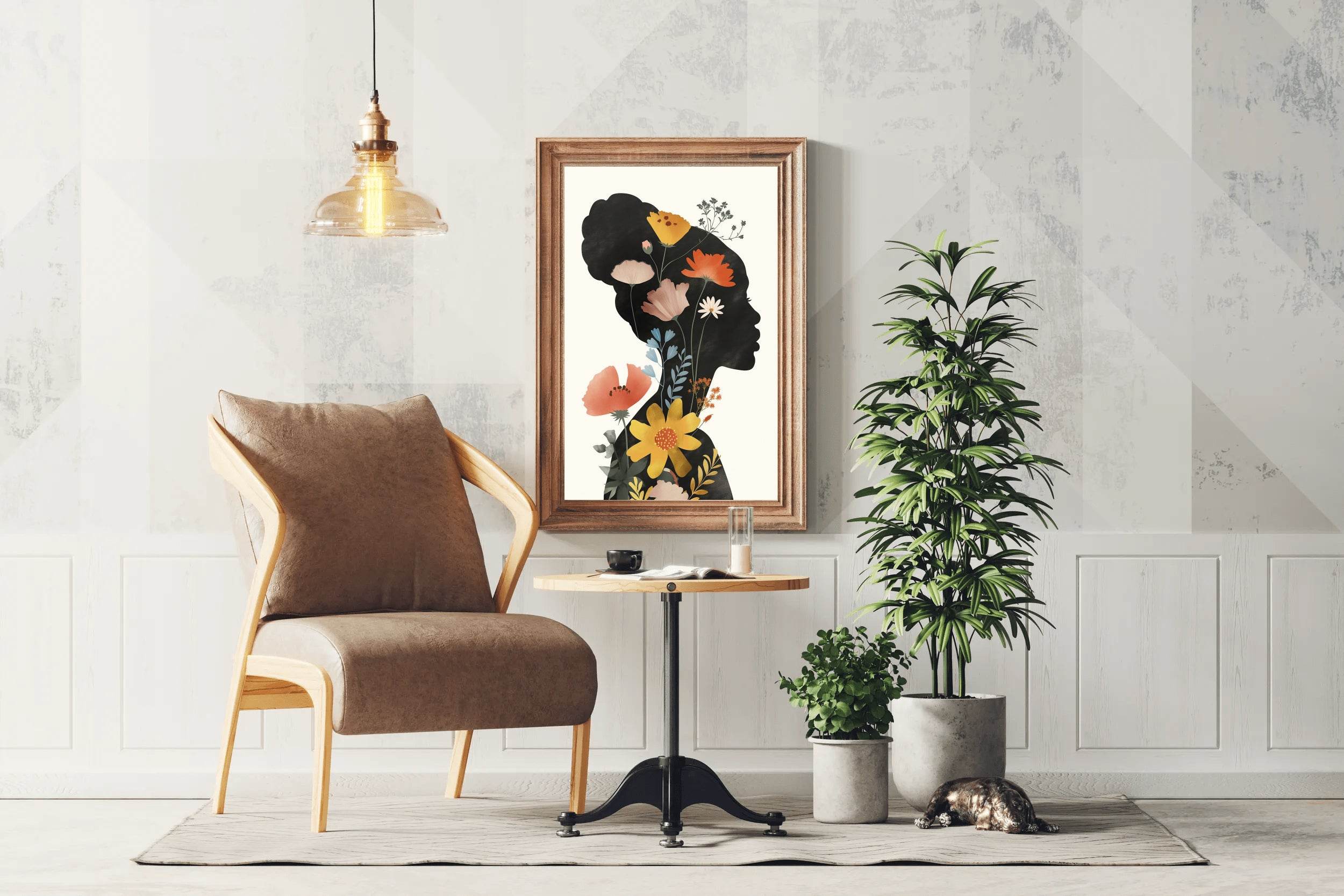 Woman With a Flower in Her Hair ArtWork - beink online art store