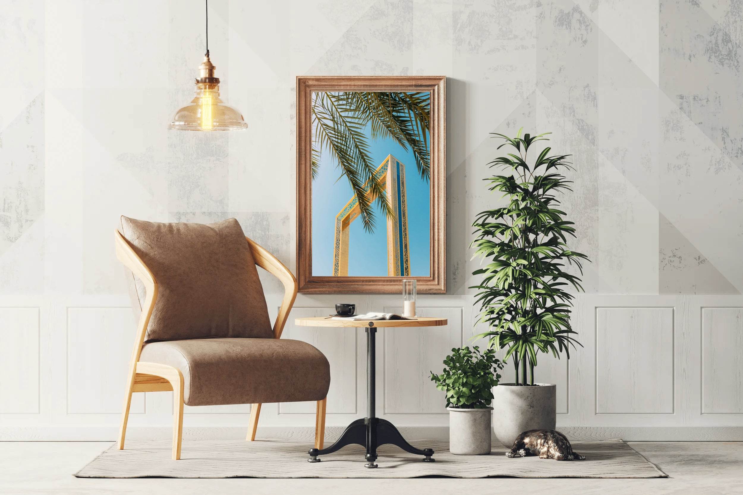 The Frame and a Palm Wall Art - beink online art store