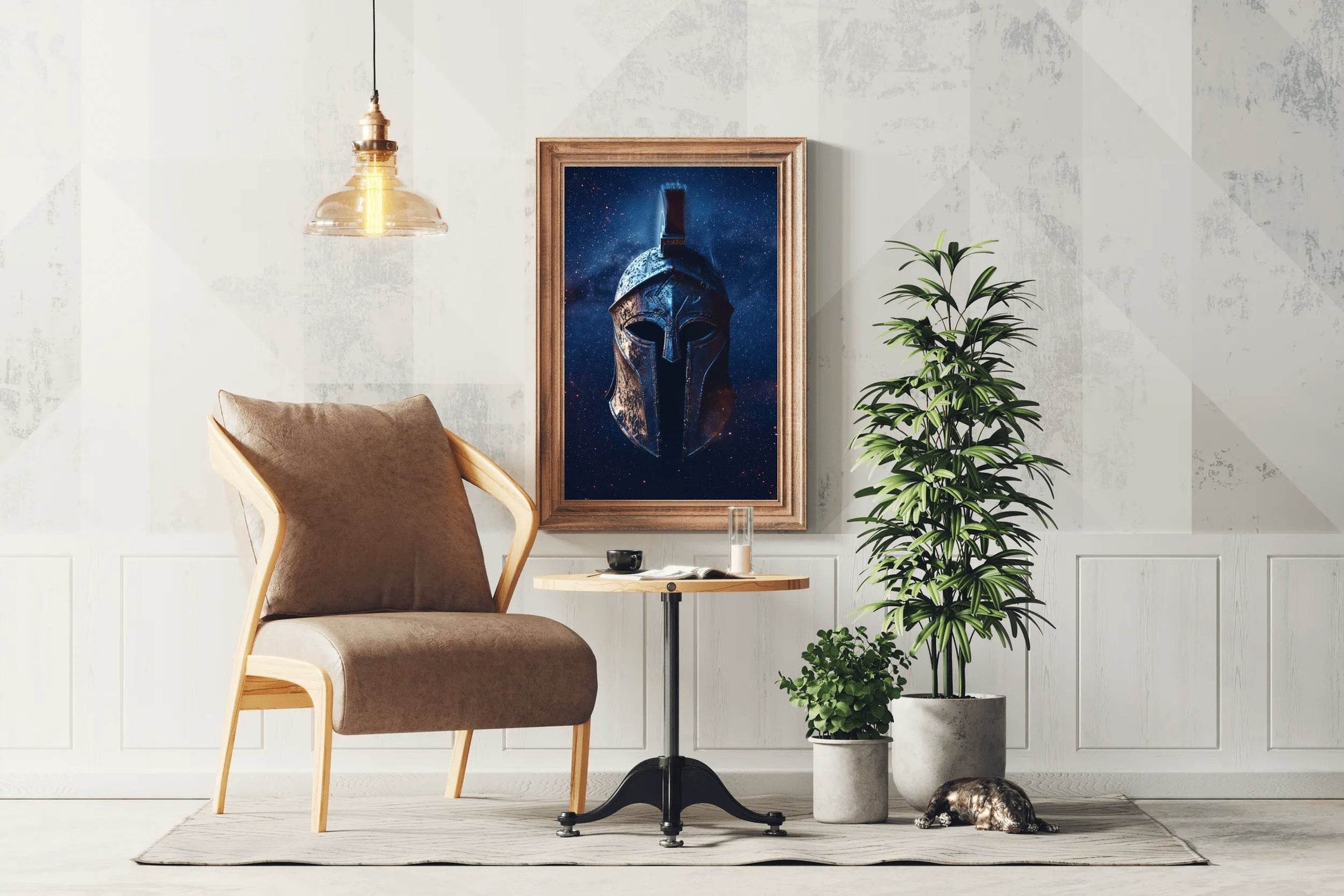 Spartan Helmet Wall Art - beink online art store