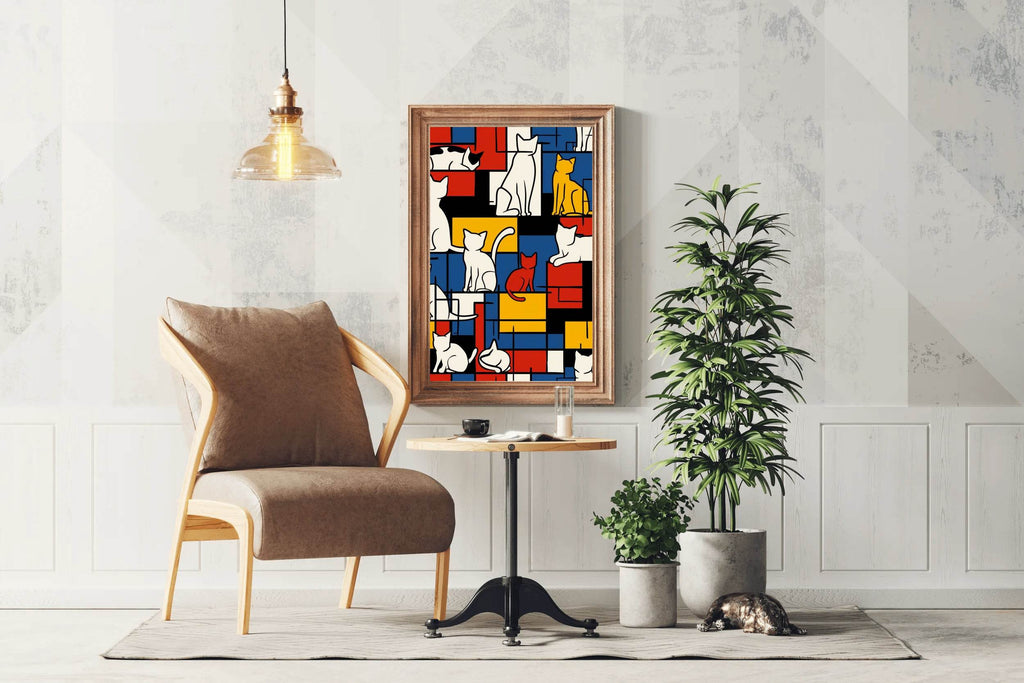 The Mondrian Cats by Tobe Fonseca - beink online art store