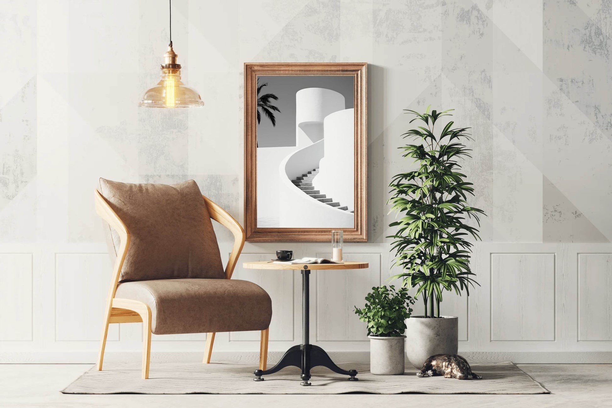 Concrete Walls White Wall Art - beink online art store