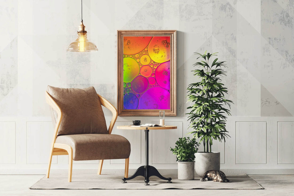 Bubbles Gradient Abstract Wall Art - beink online art store