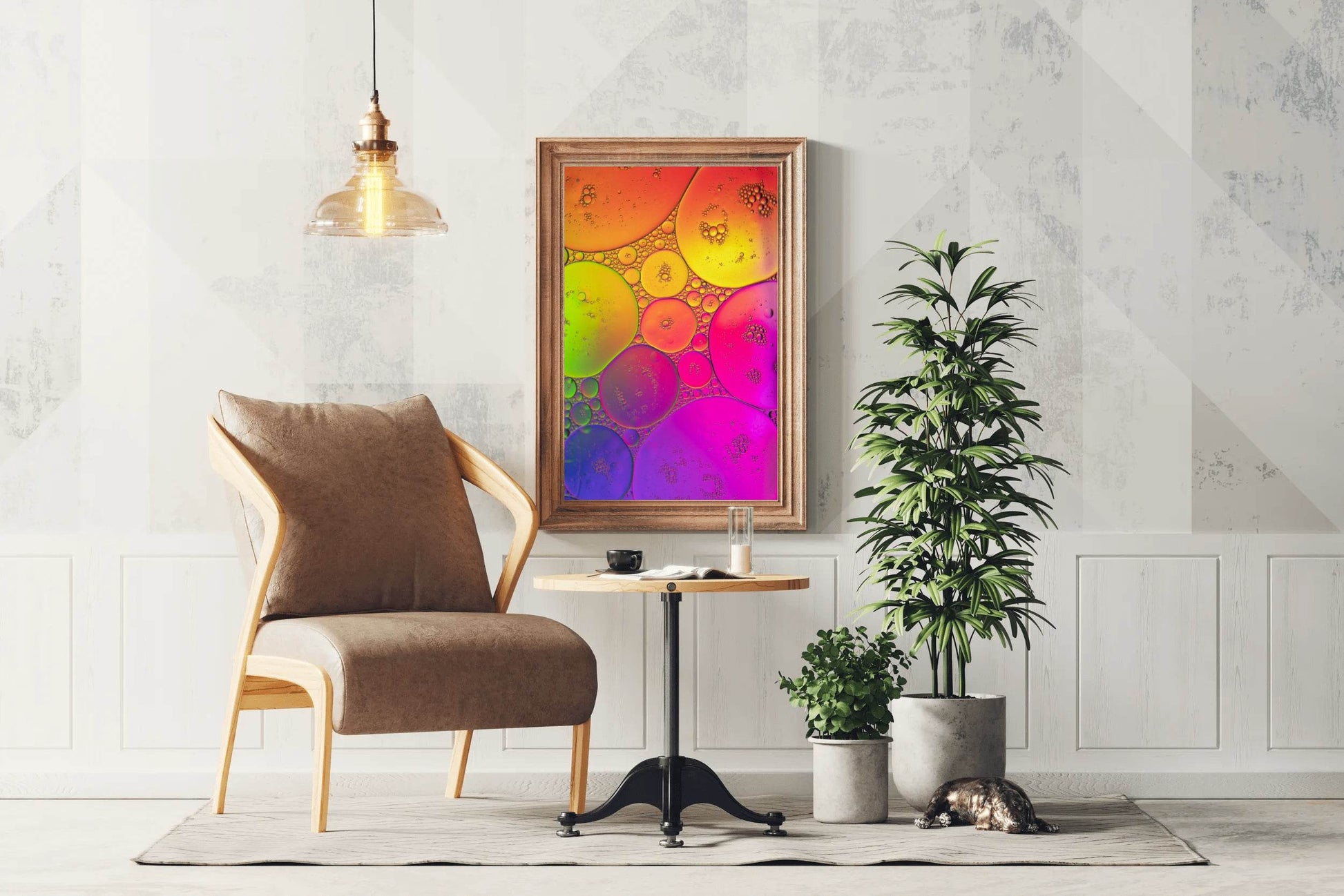 Bubbles Gradient Abstract Wall Art - beink online art store