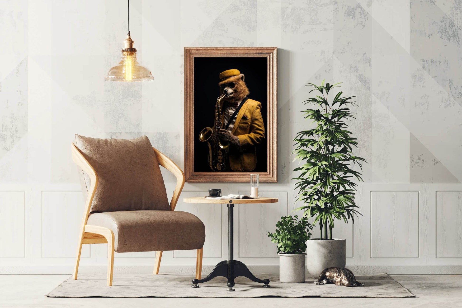 Bear Violinist Wall Art - beink online art store