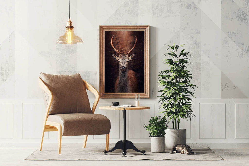 Red Deer Animal Wall Art - beink online art store
