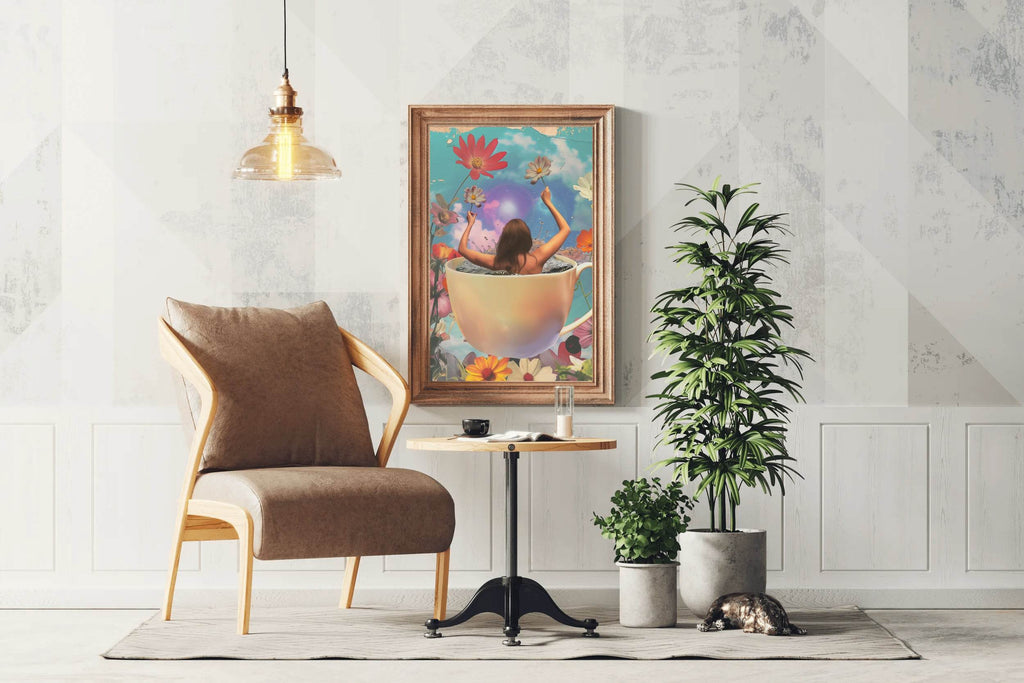 Bathing a Woman in A Cup Wall Art - beink online art store