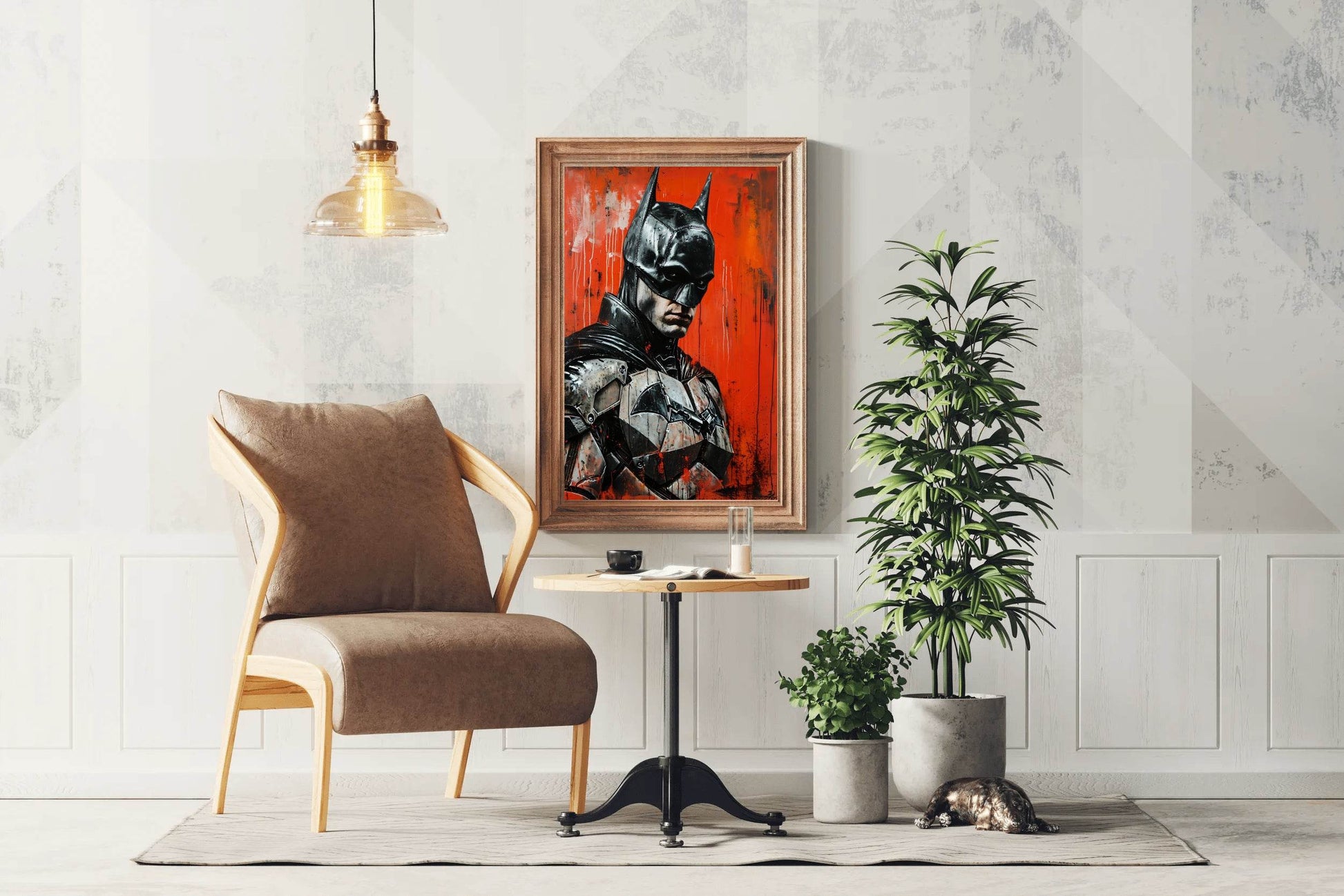Painting of Robert Pattinson Batman Portrait - beink online art store