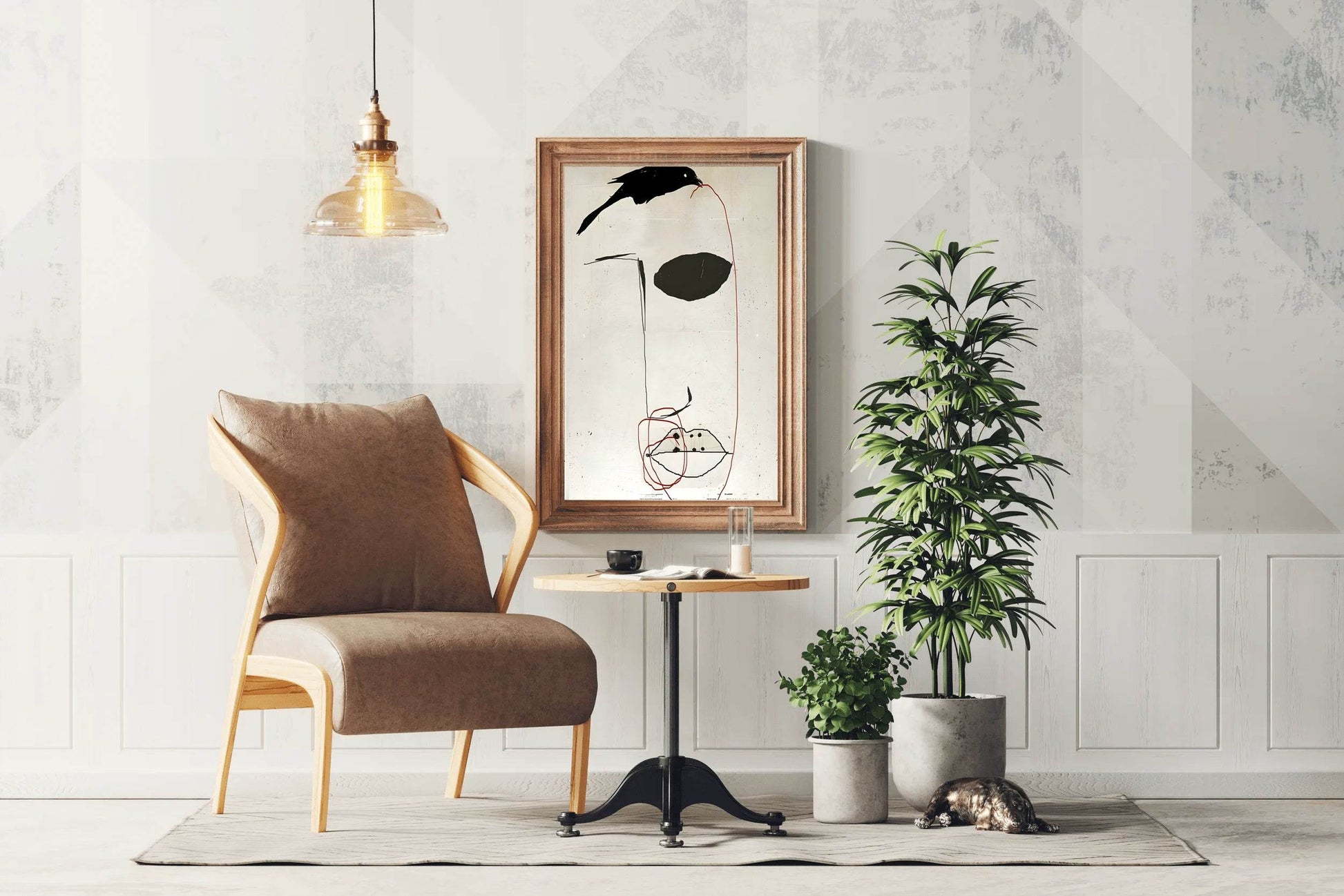 Masked Figure-Mysterious Appearance Wall Art - beink online art store
