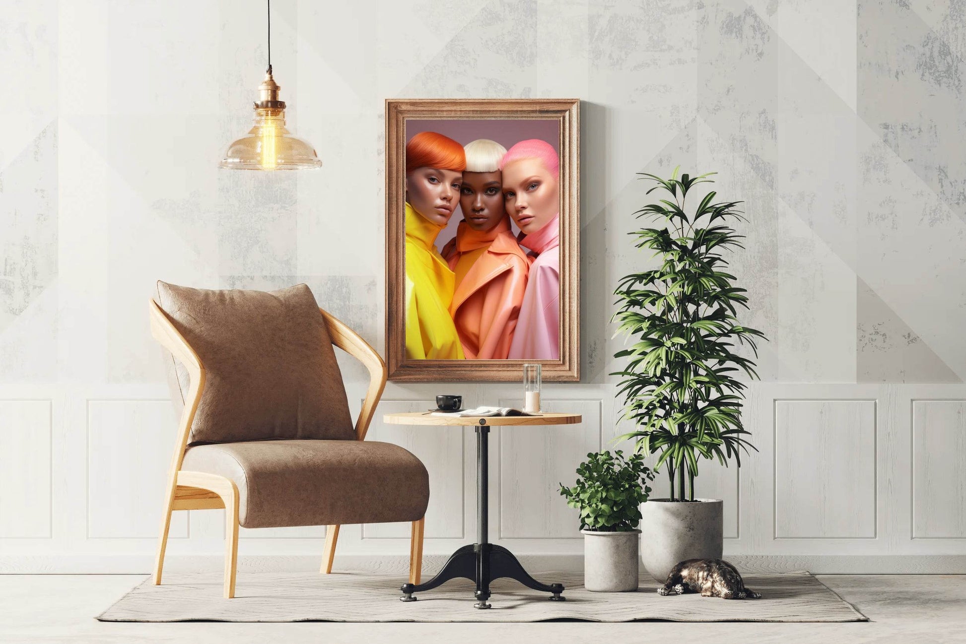 European Style Fantasy Hairstyle Wall Art - beink online art store
