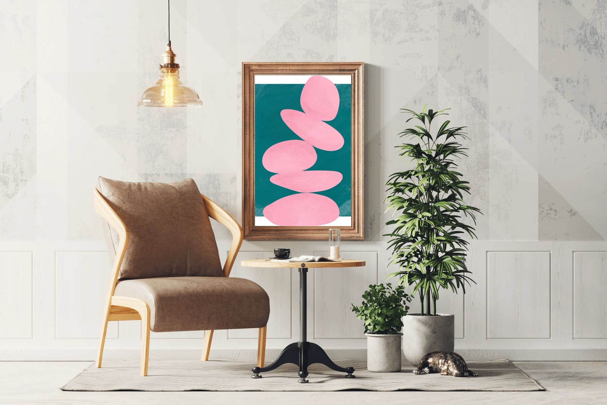 Stone Balance Painting Wall Art - beink online art store