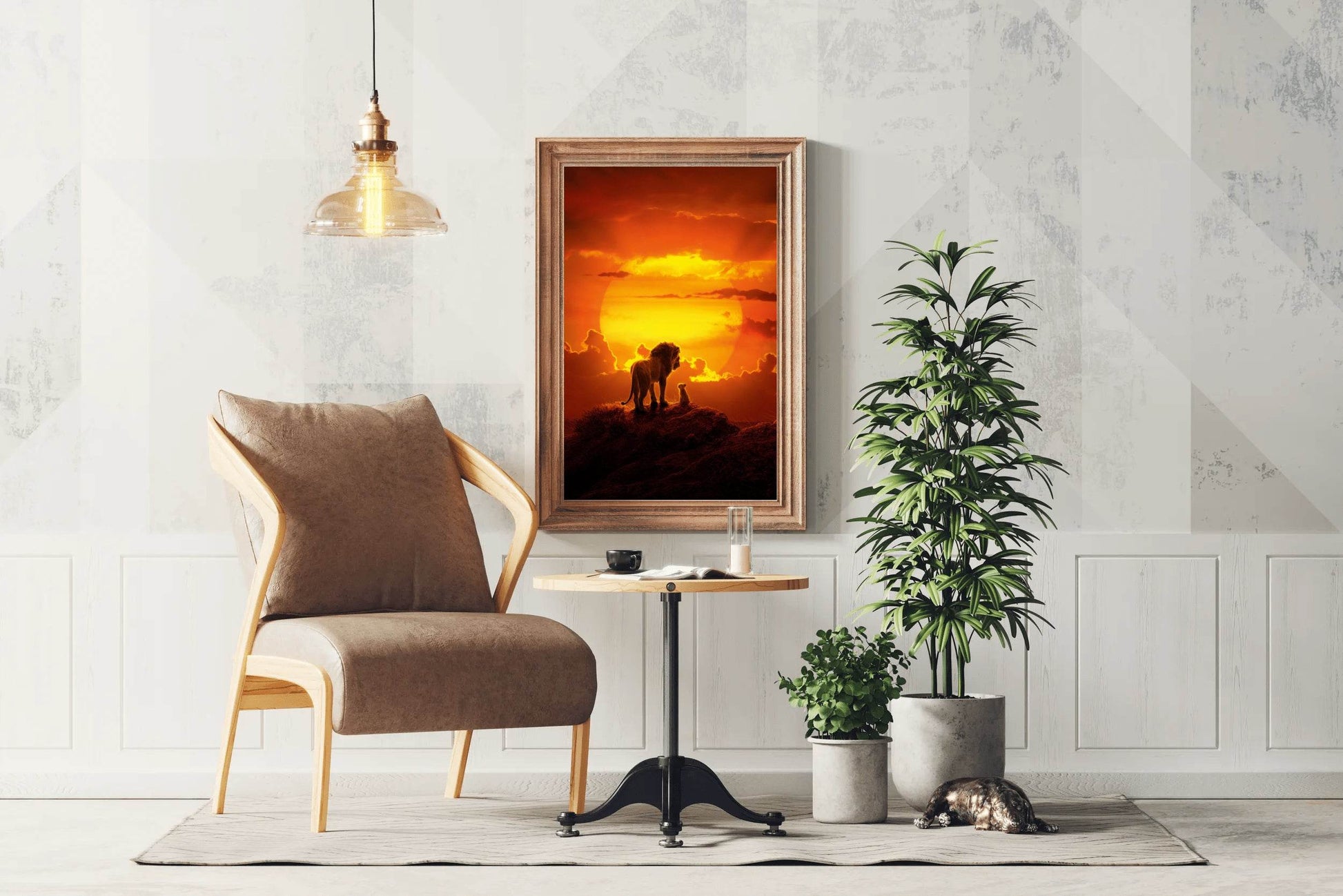 THE LION KING into Sunset Wall Art - beink online art store