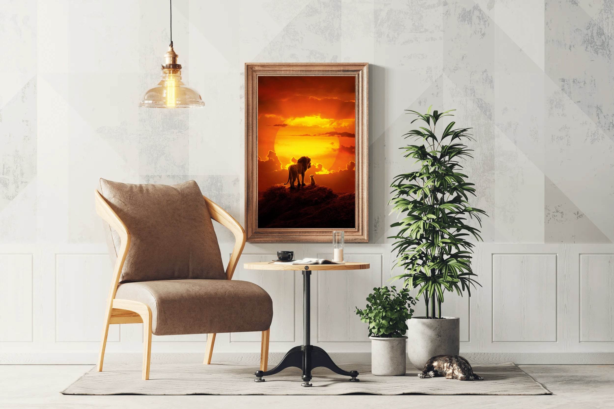 THE LION KING into Sunset Wall Art - beink online art store